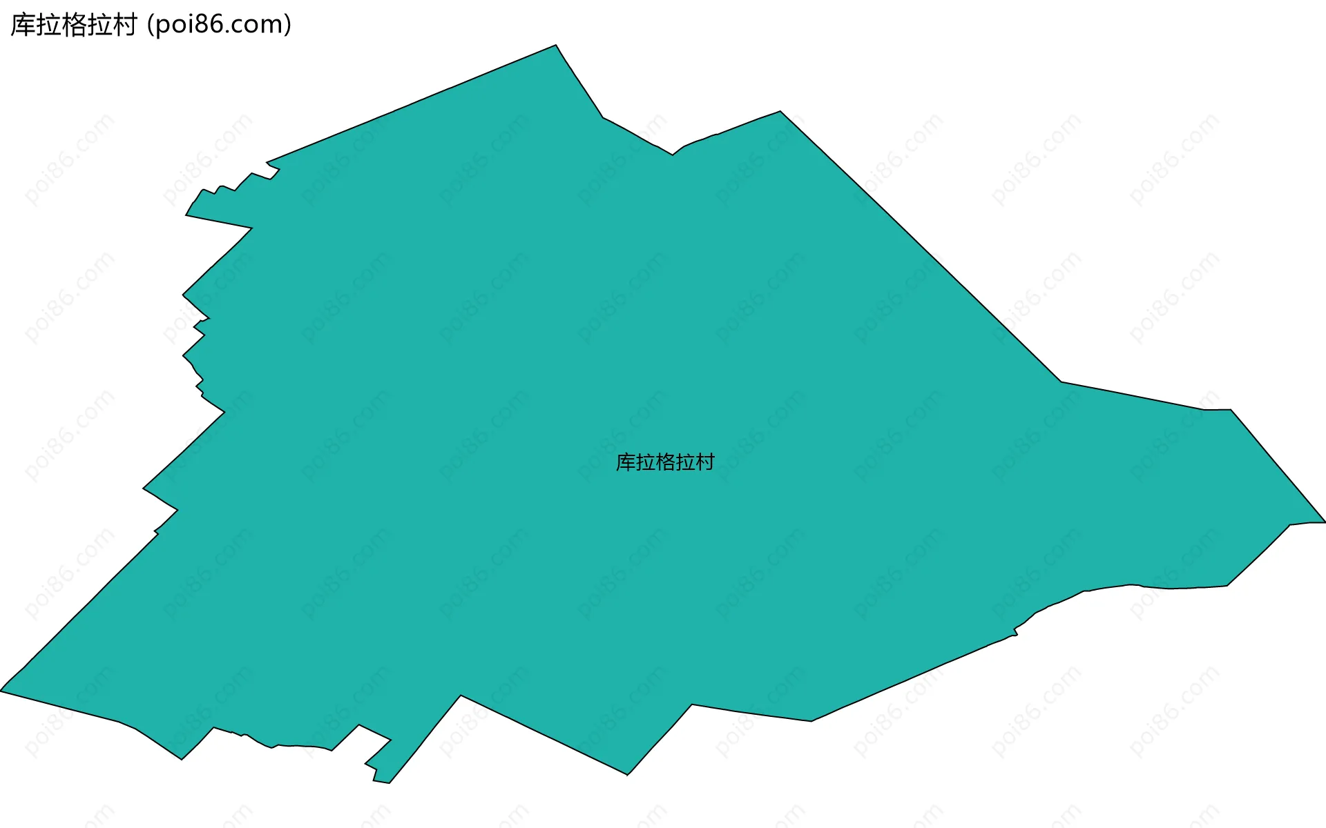库拉格拉村边界地图