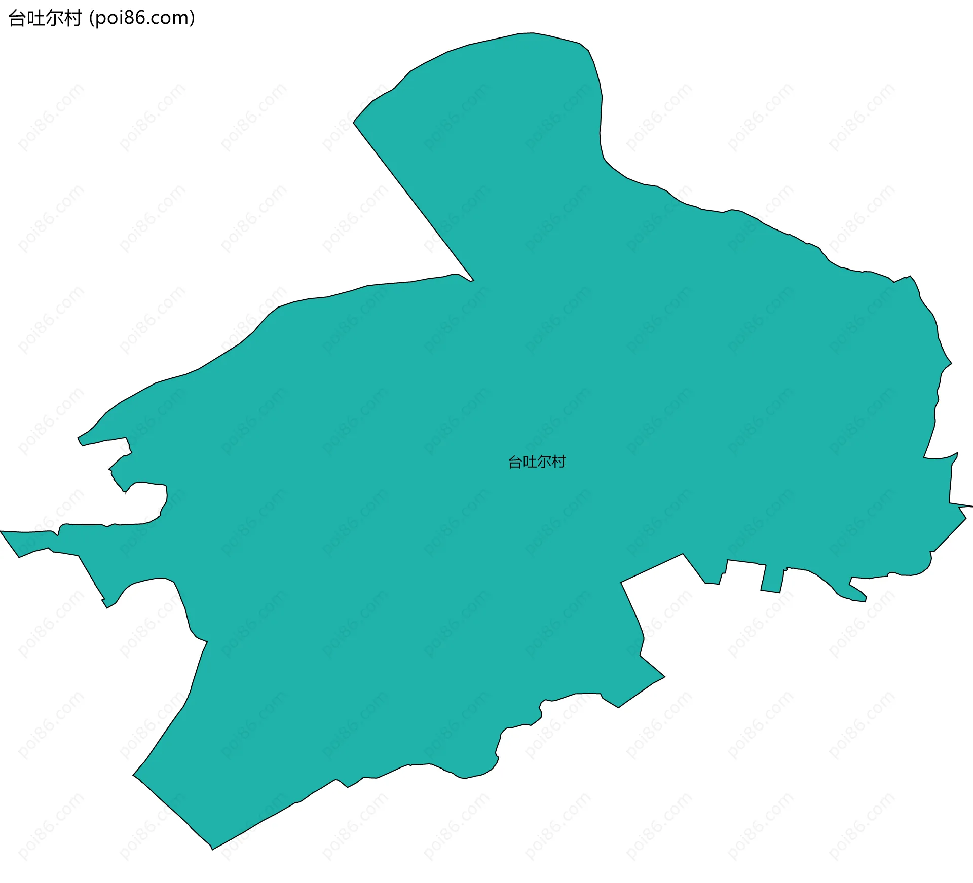 台吐尔村边界地图