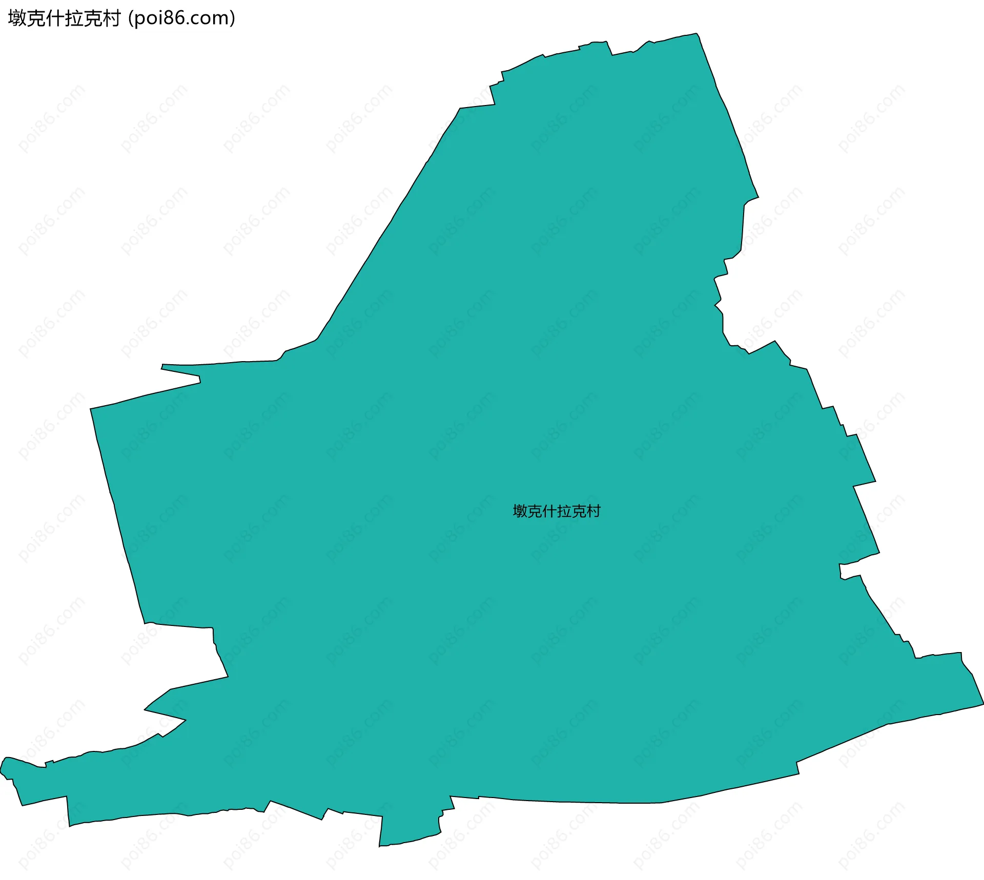 墩克什拉克村边界地图