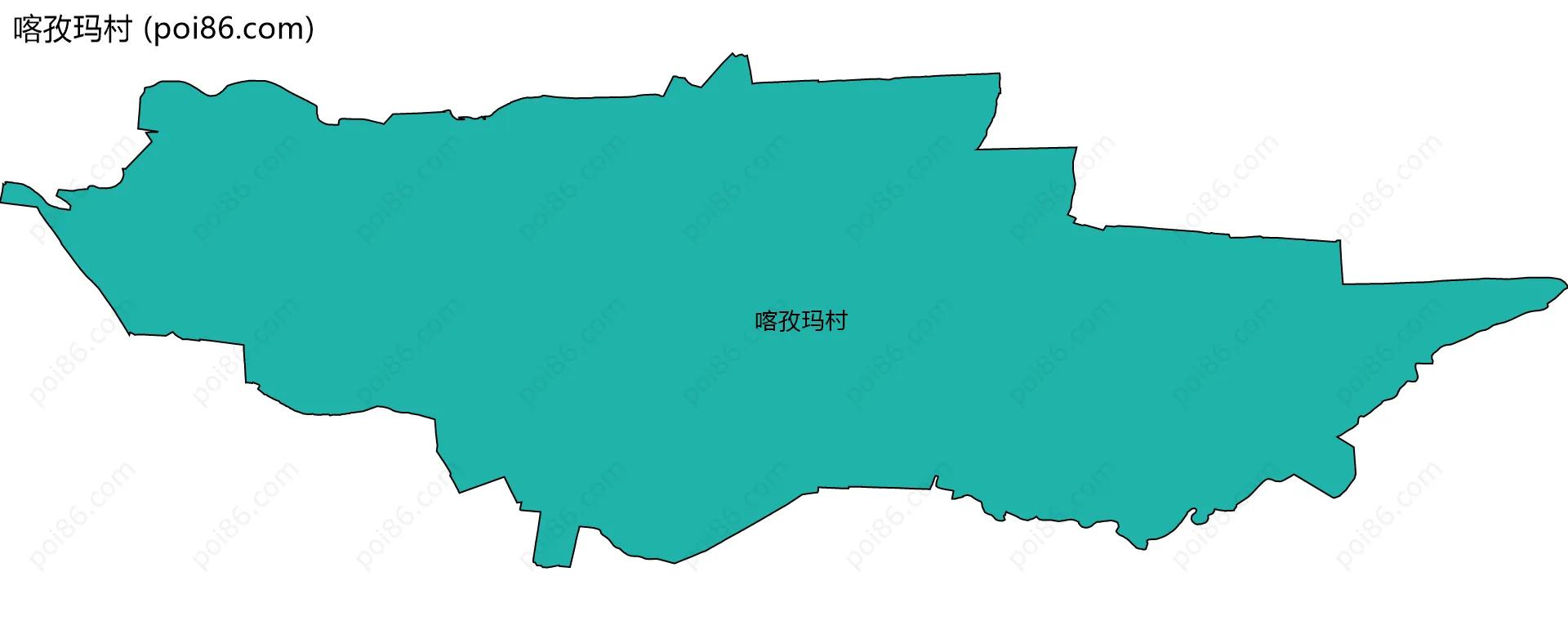 喀孜玛村边界地图