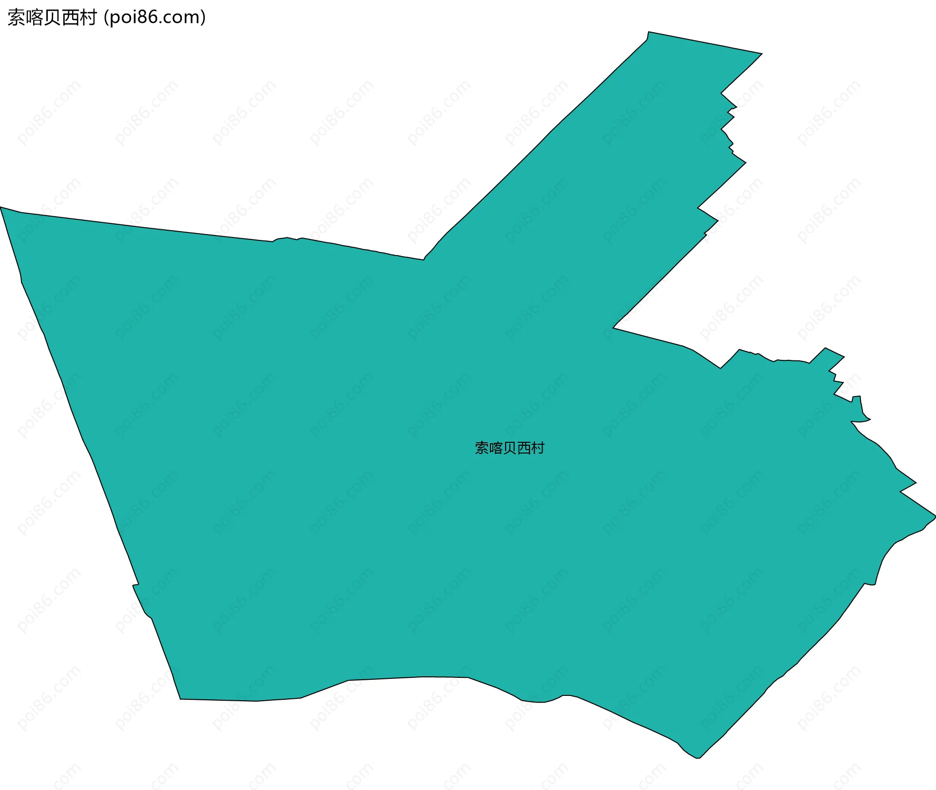 索喀贝西村边界地图