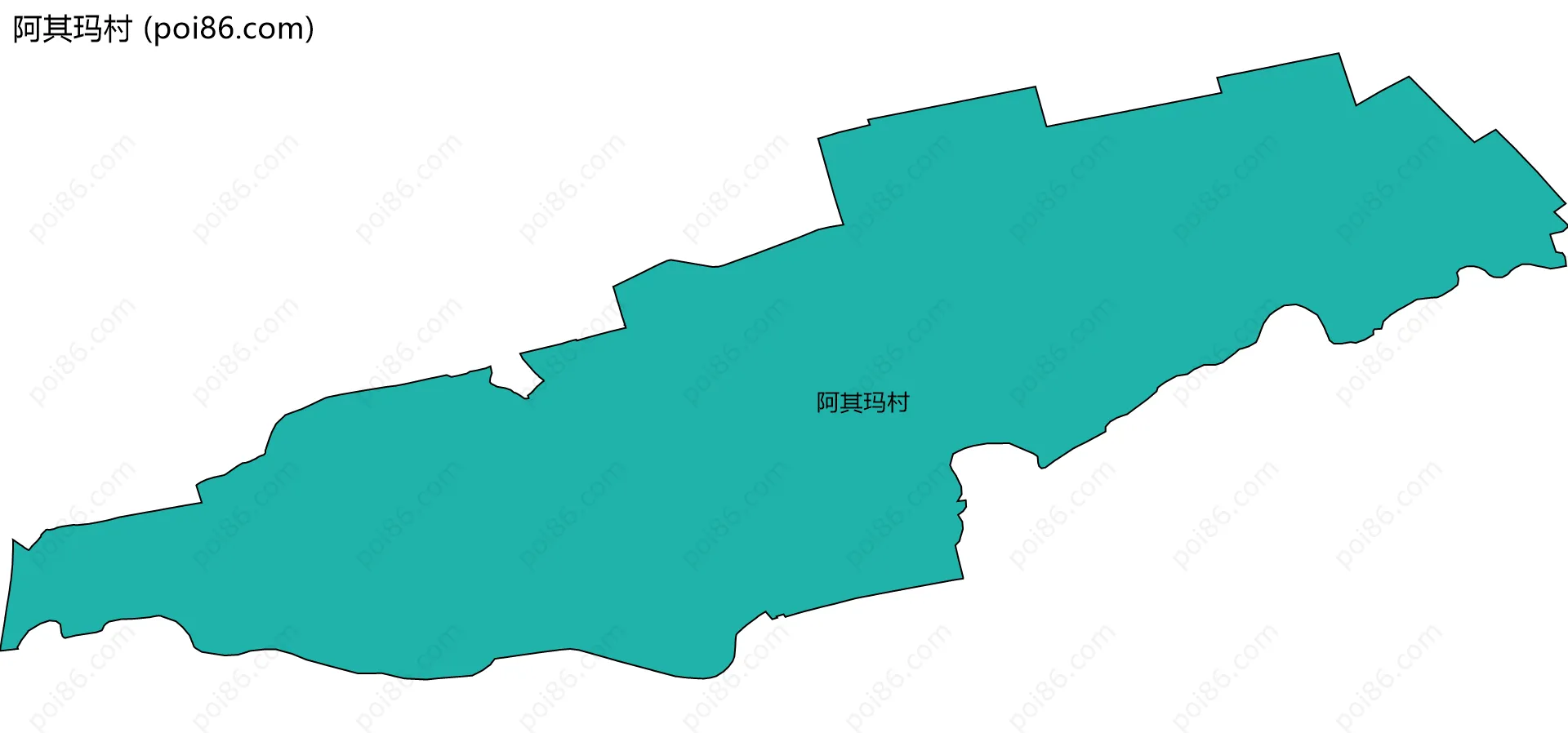 阿其玛村边界地图