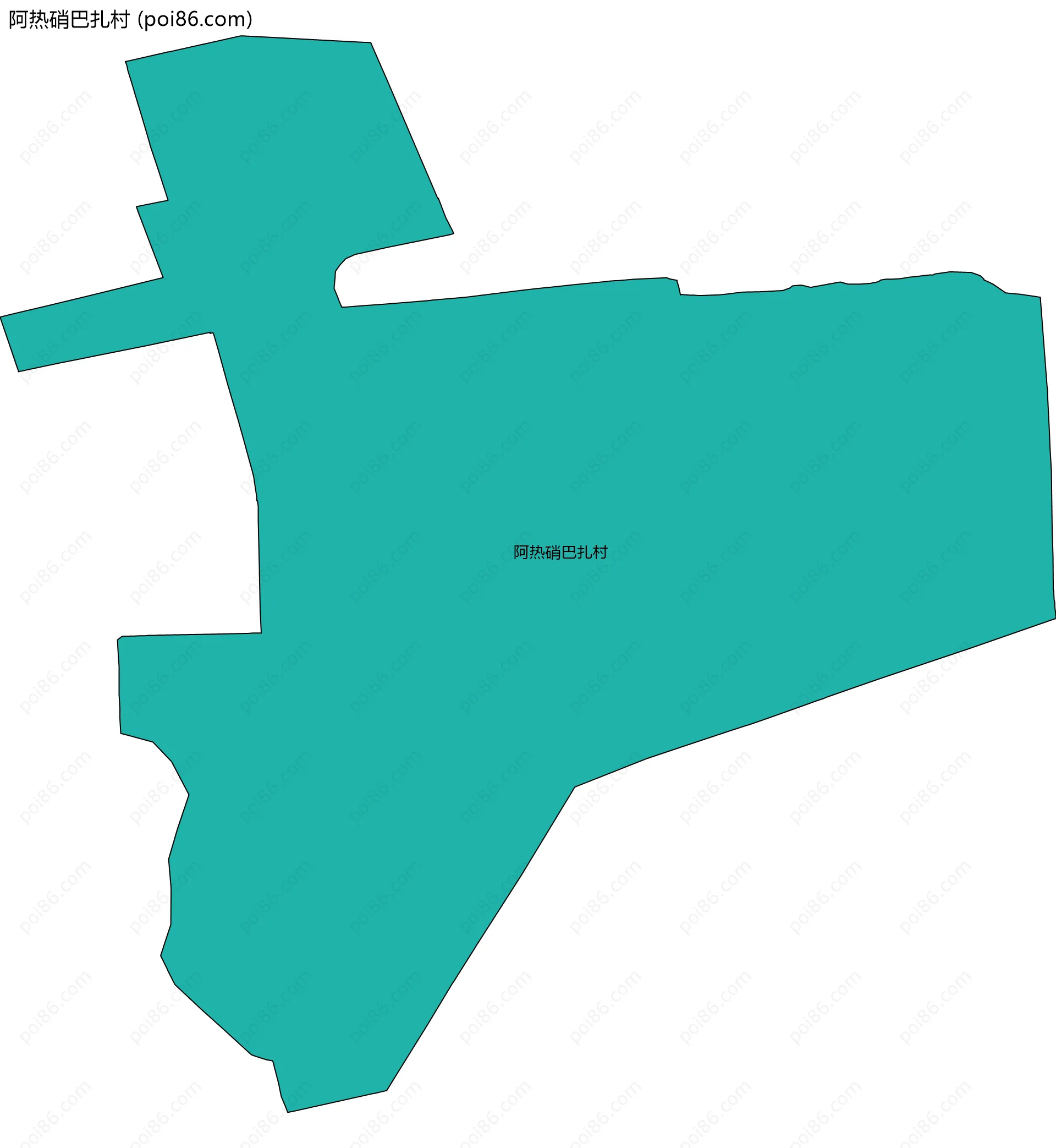 阿热硝巴扎村边界地图