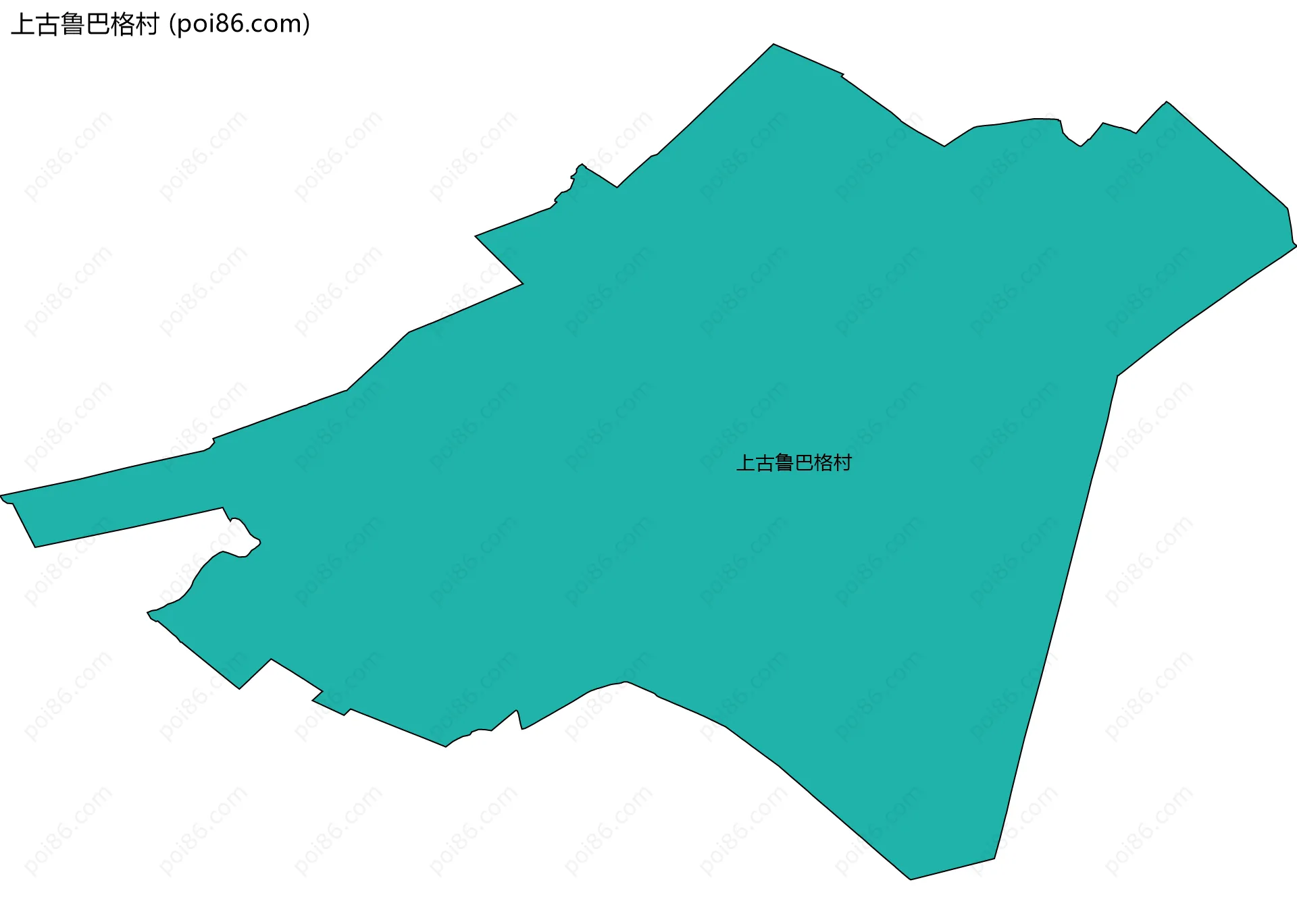 上古鲁巴格村边界地图