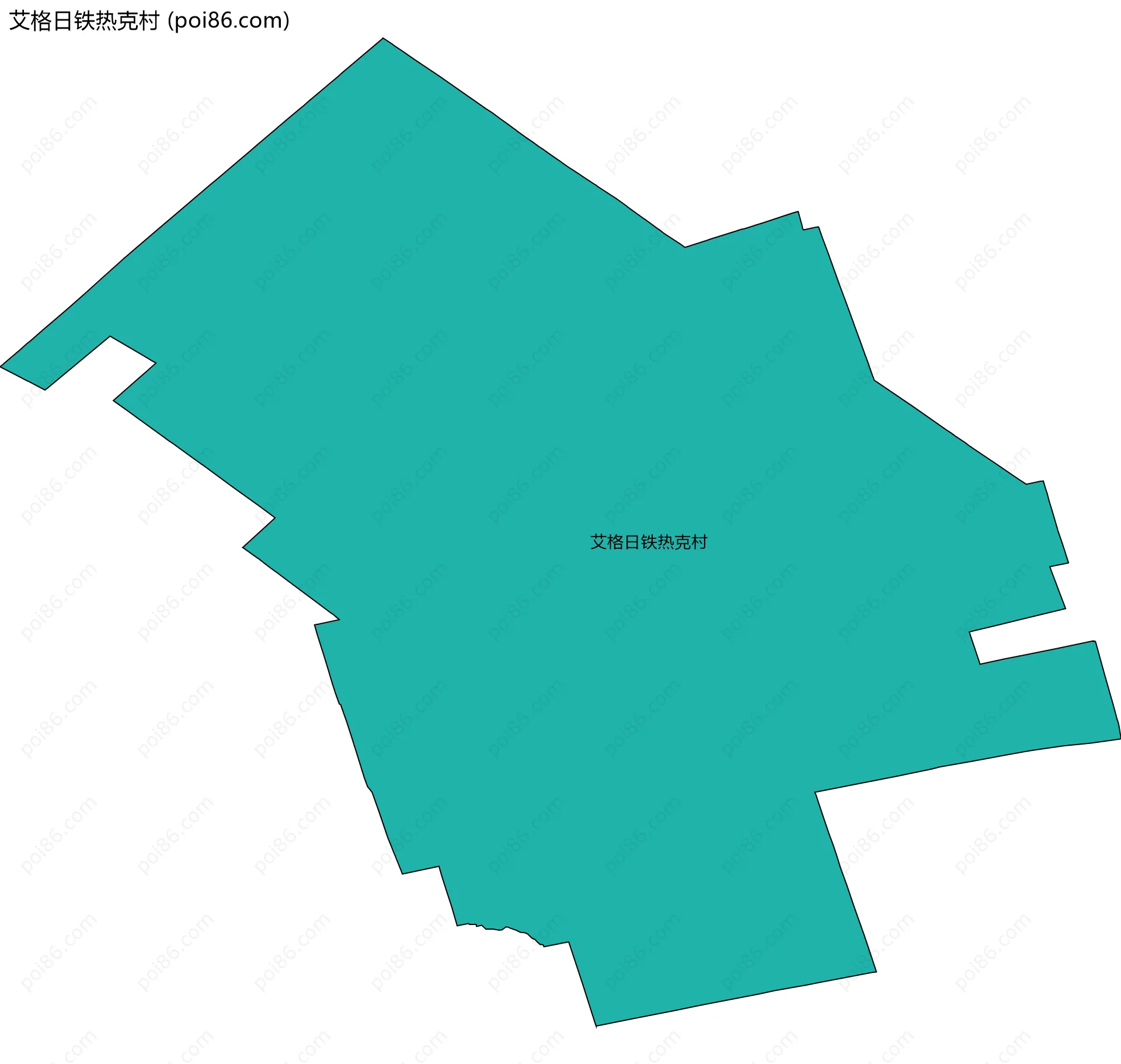 艾格日铁热克村边界地图