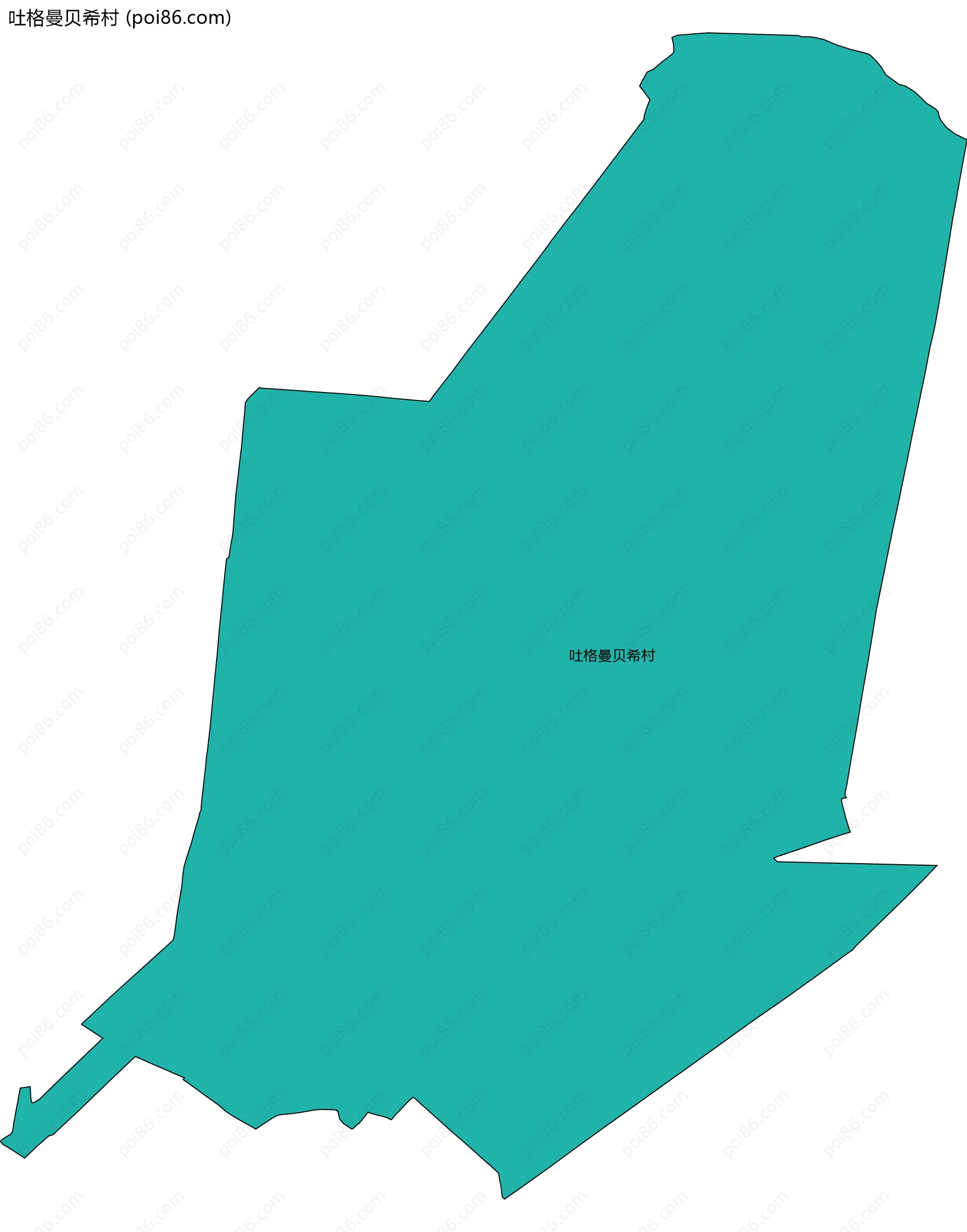 吐格曼贝希村边界地图