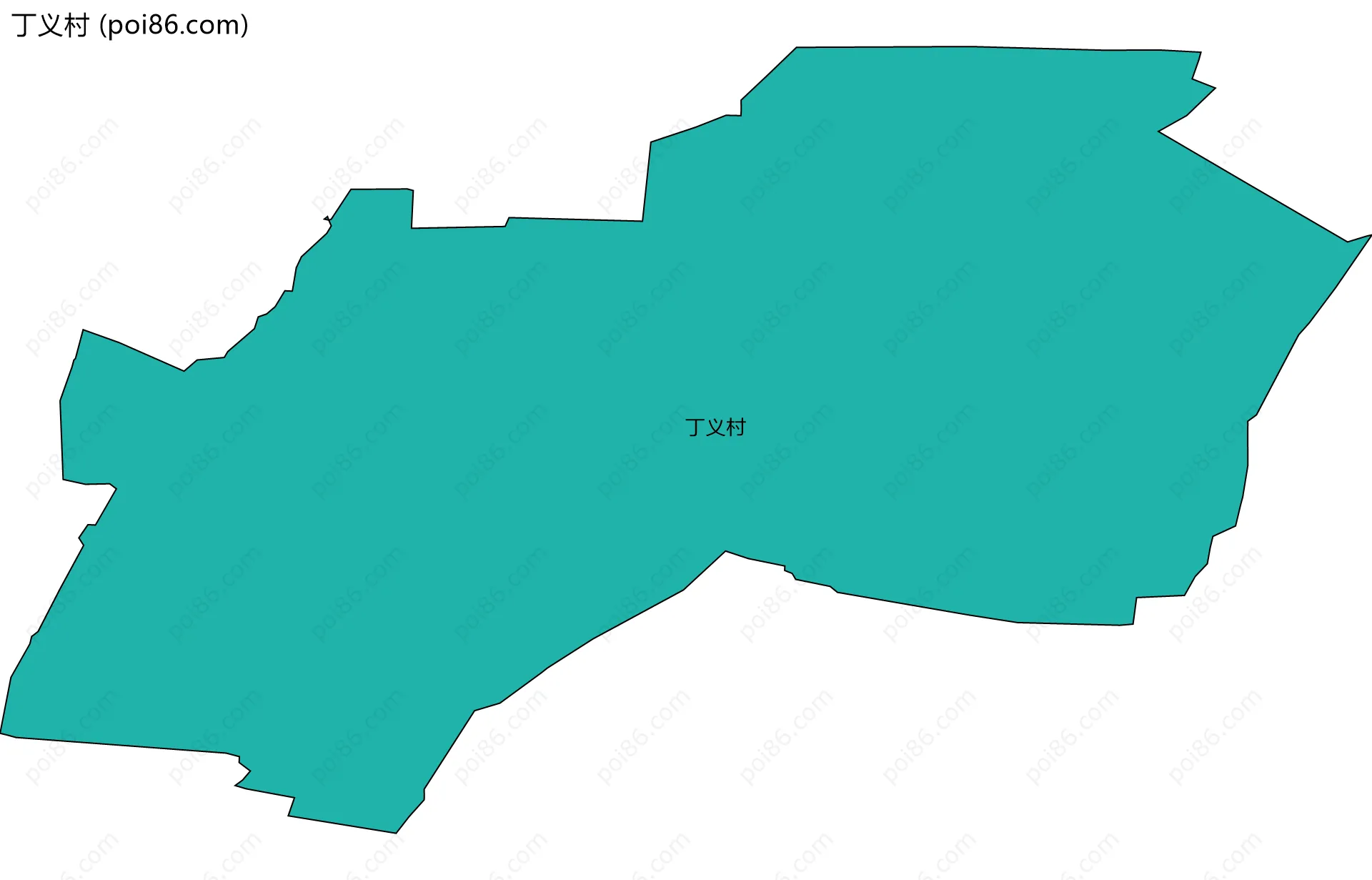 丁义村边界地图