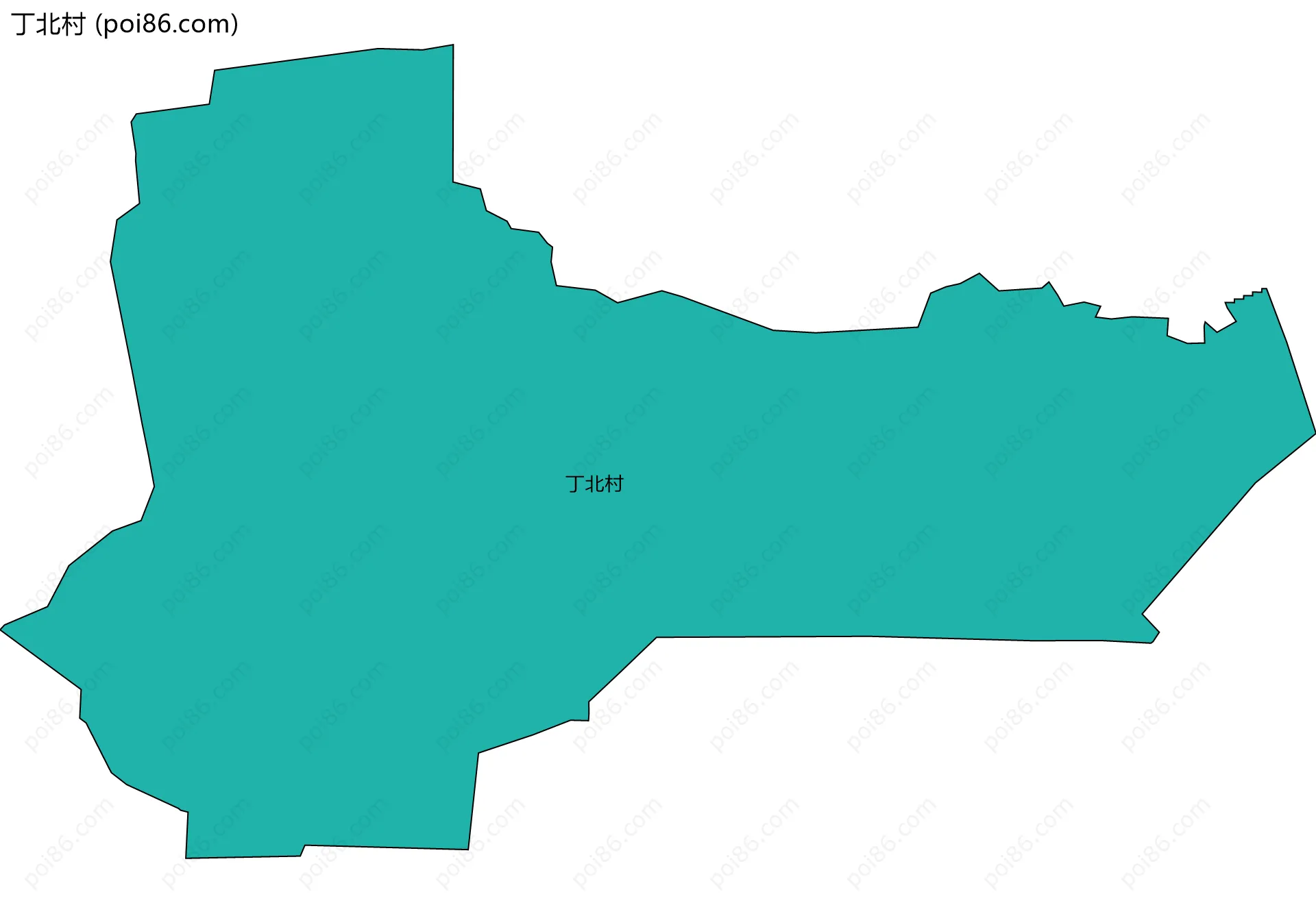 丁北村边界地图