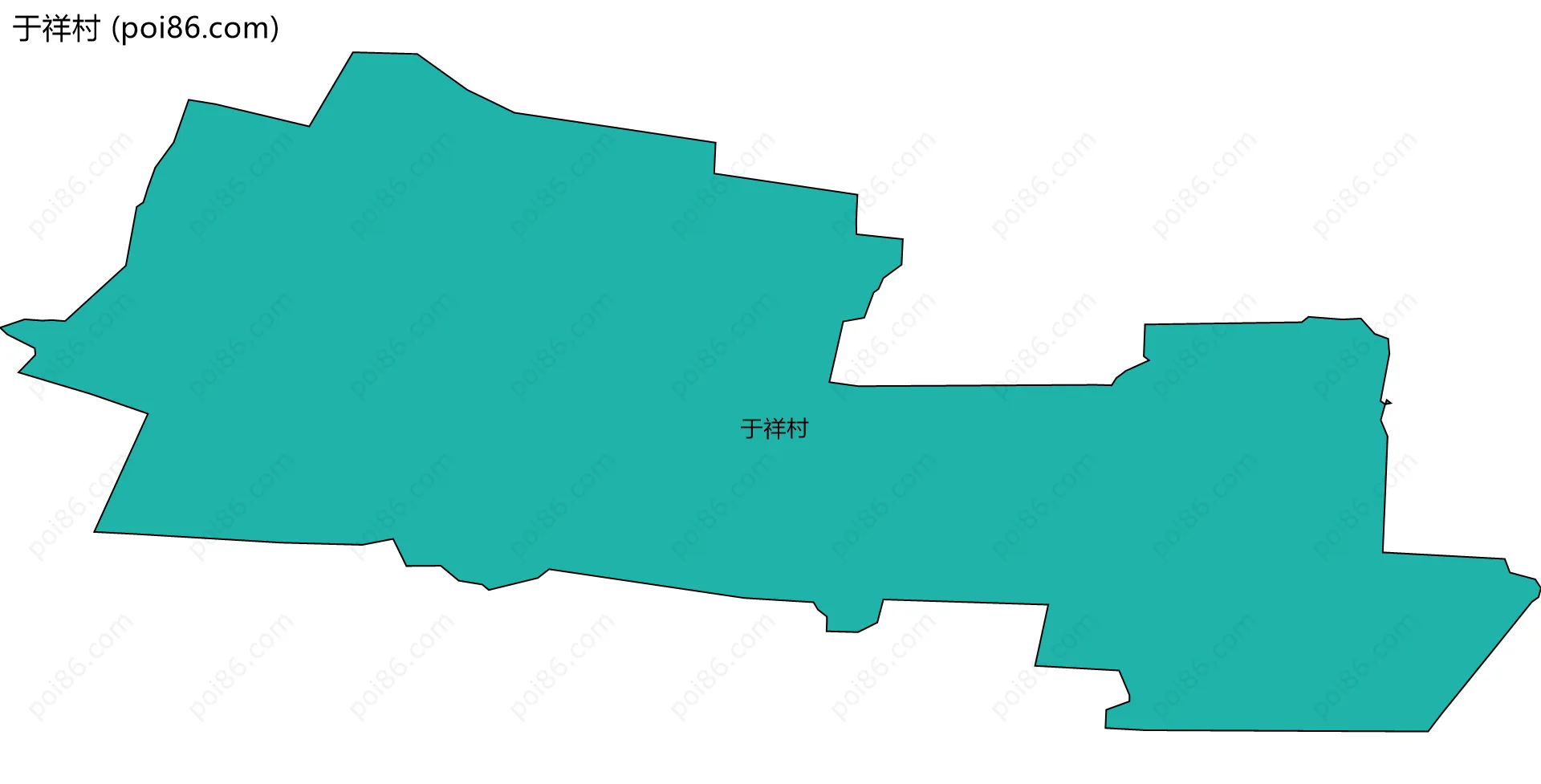 于祥村边界地图