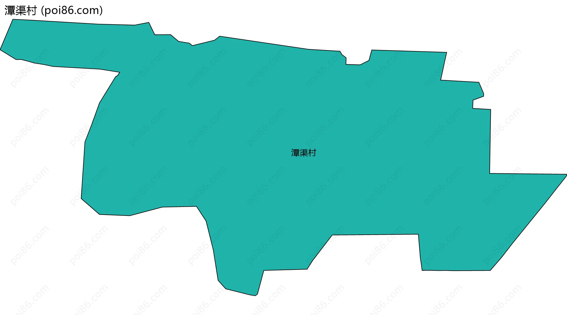 潭渠村边界地图