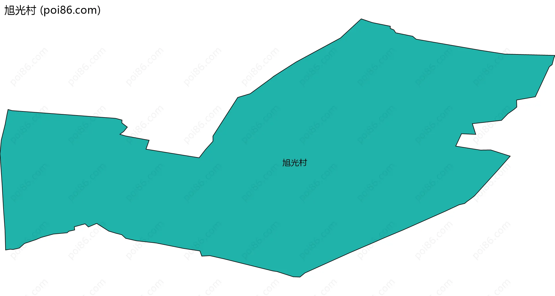 旭光村边界地图
