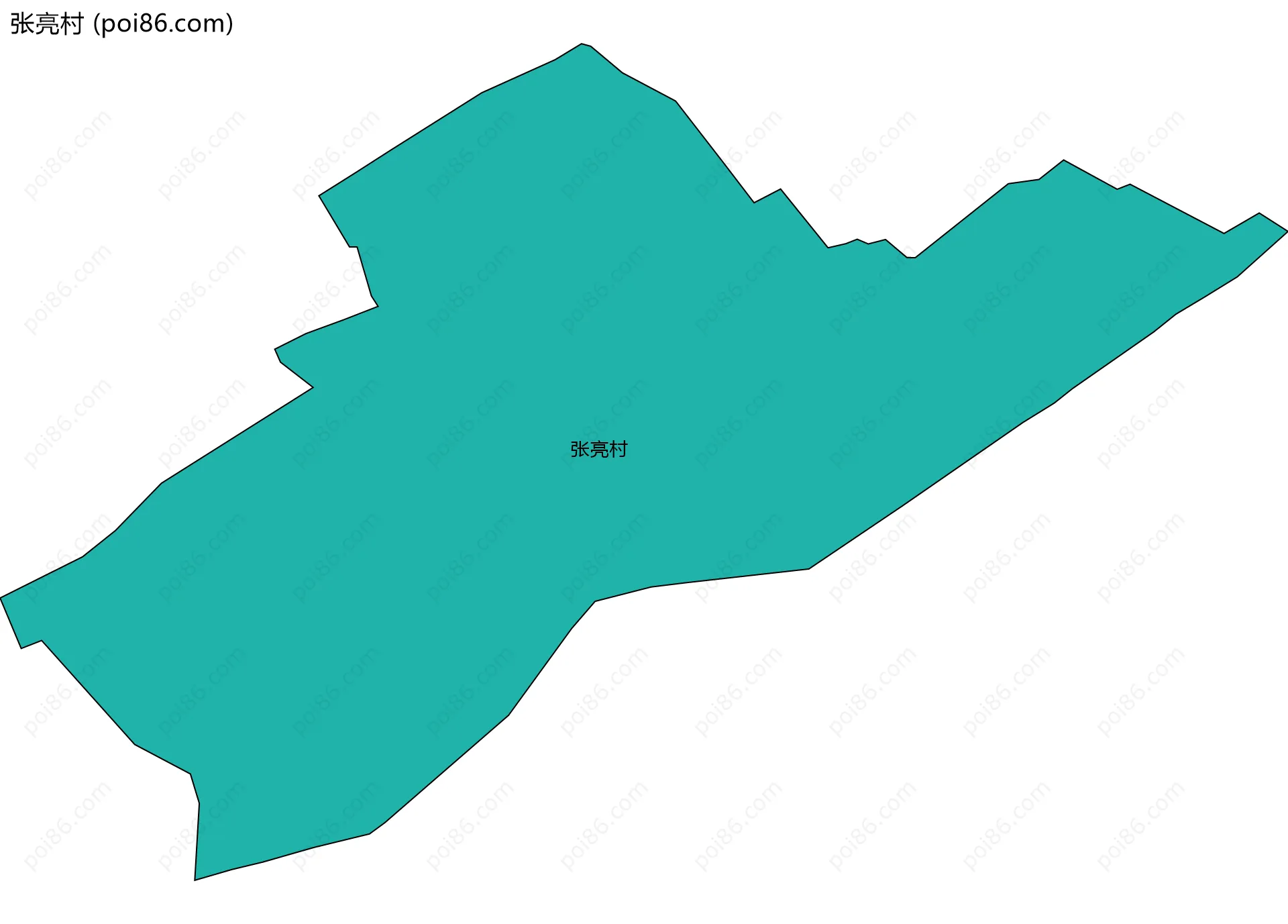 张亮村边界地图