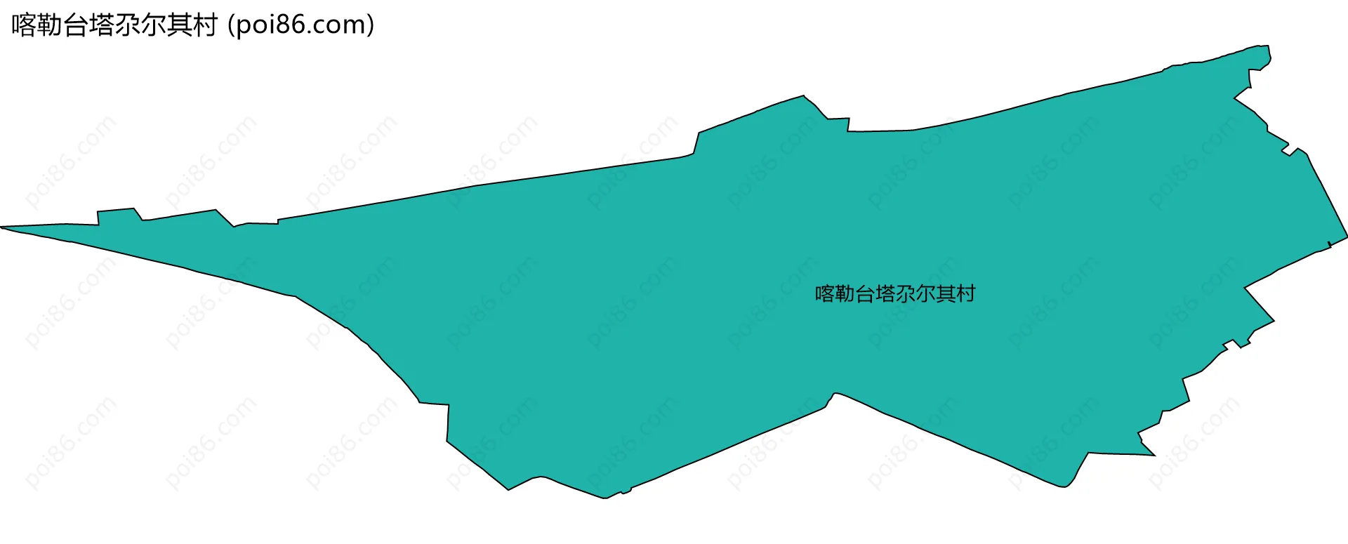 喀勒台塔尕尔其村边界地图