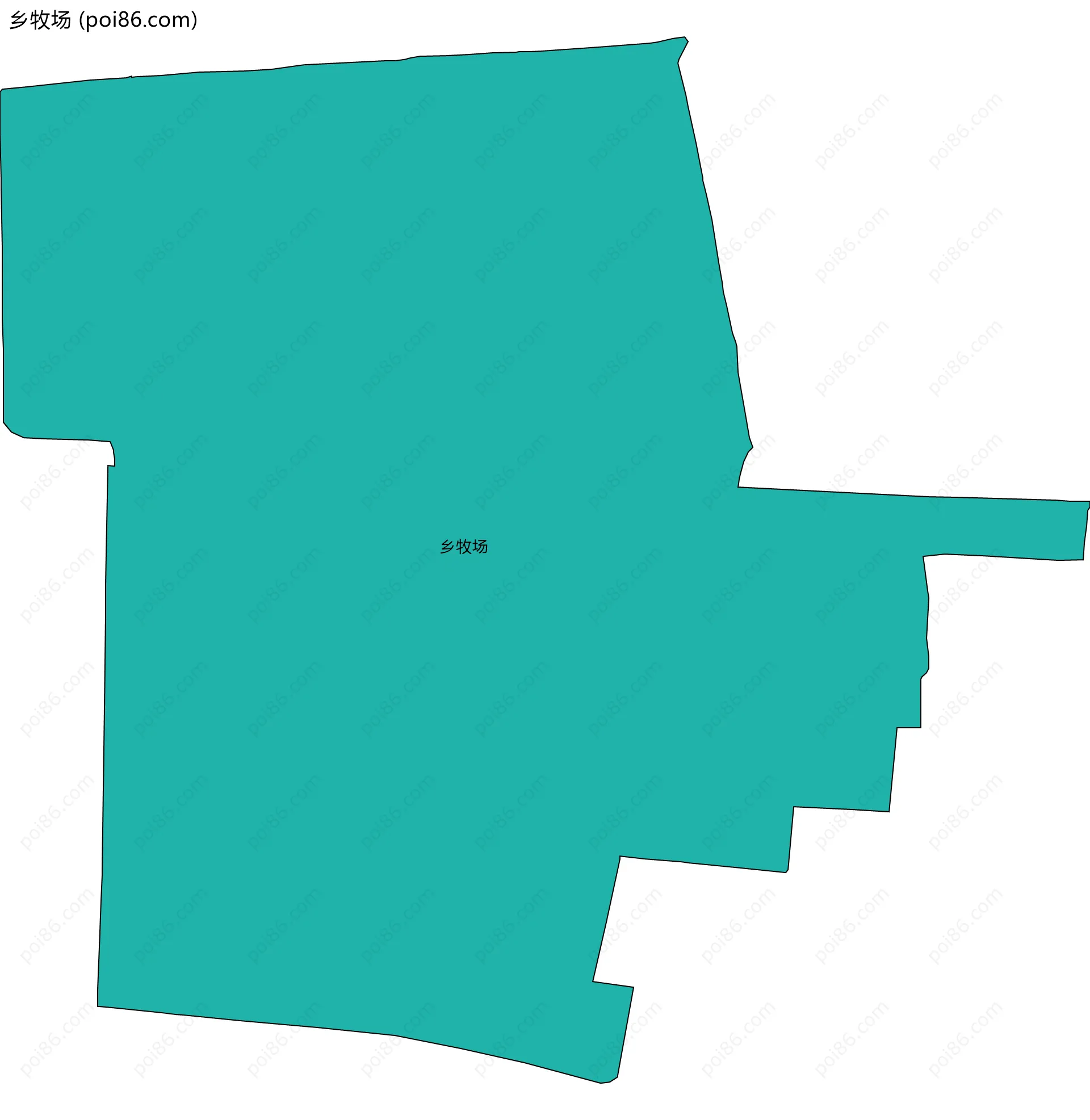 乡牧场边界地图