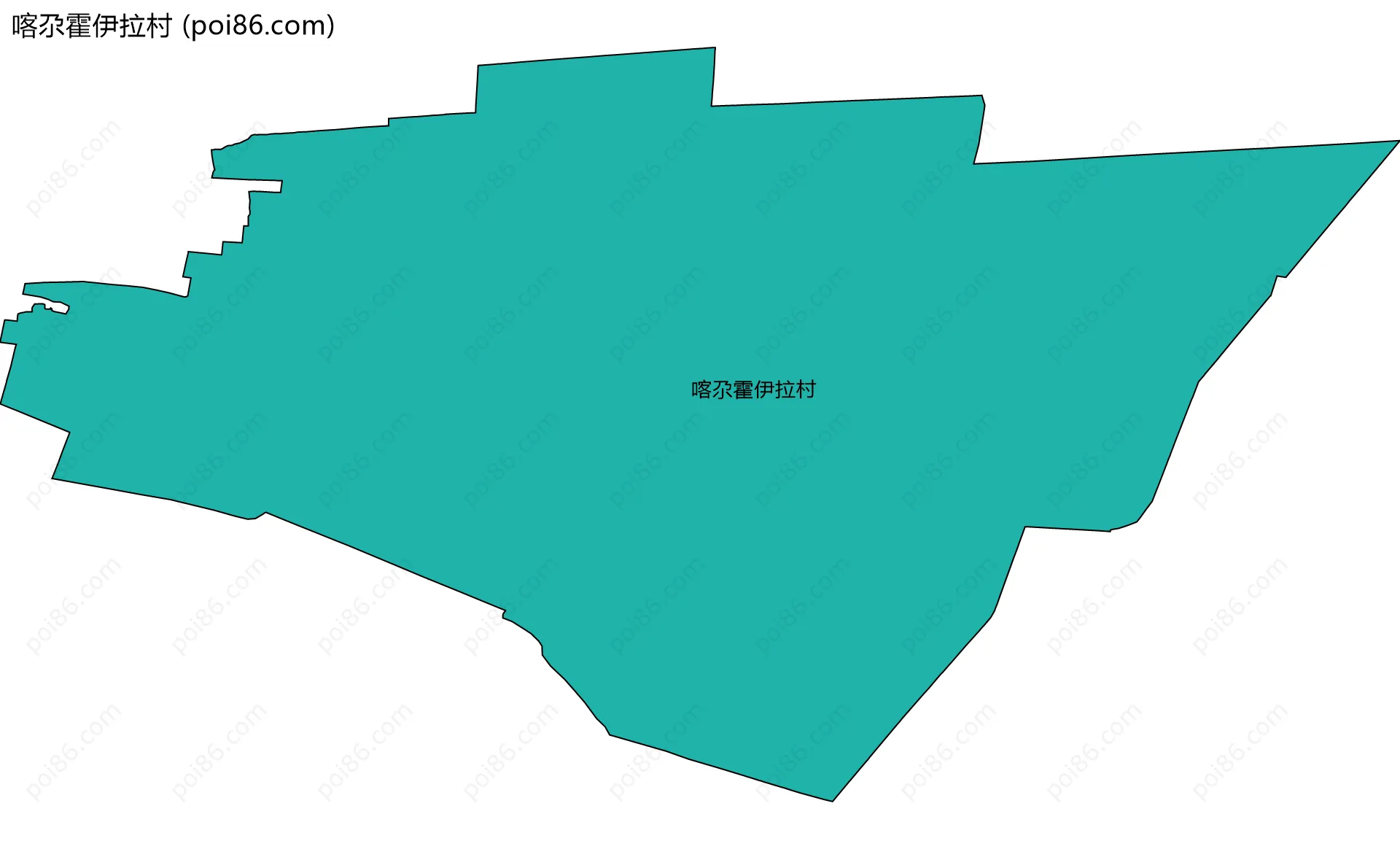 喀尕霍伊拉村边界地图