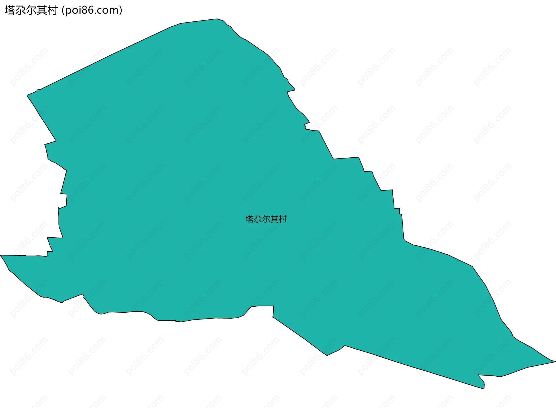 塔尕尔其村边界地图