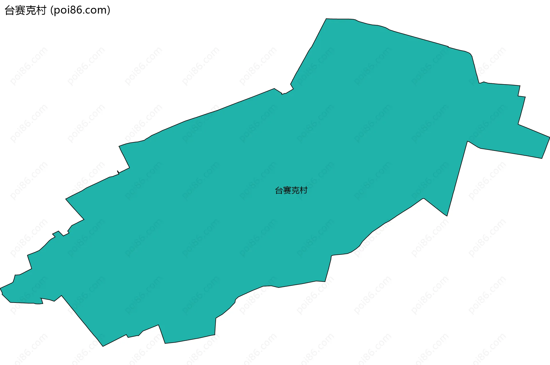 台赛克村边界地图