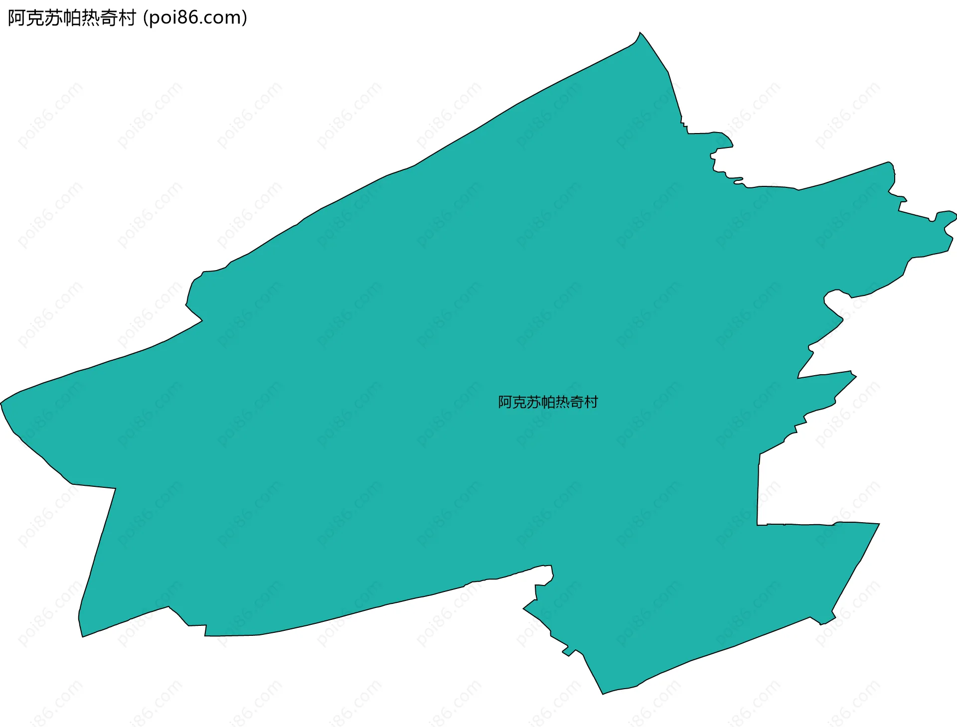 阿克苏帕热奇村边界地图