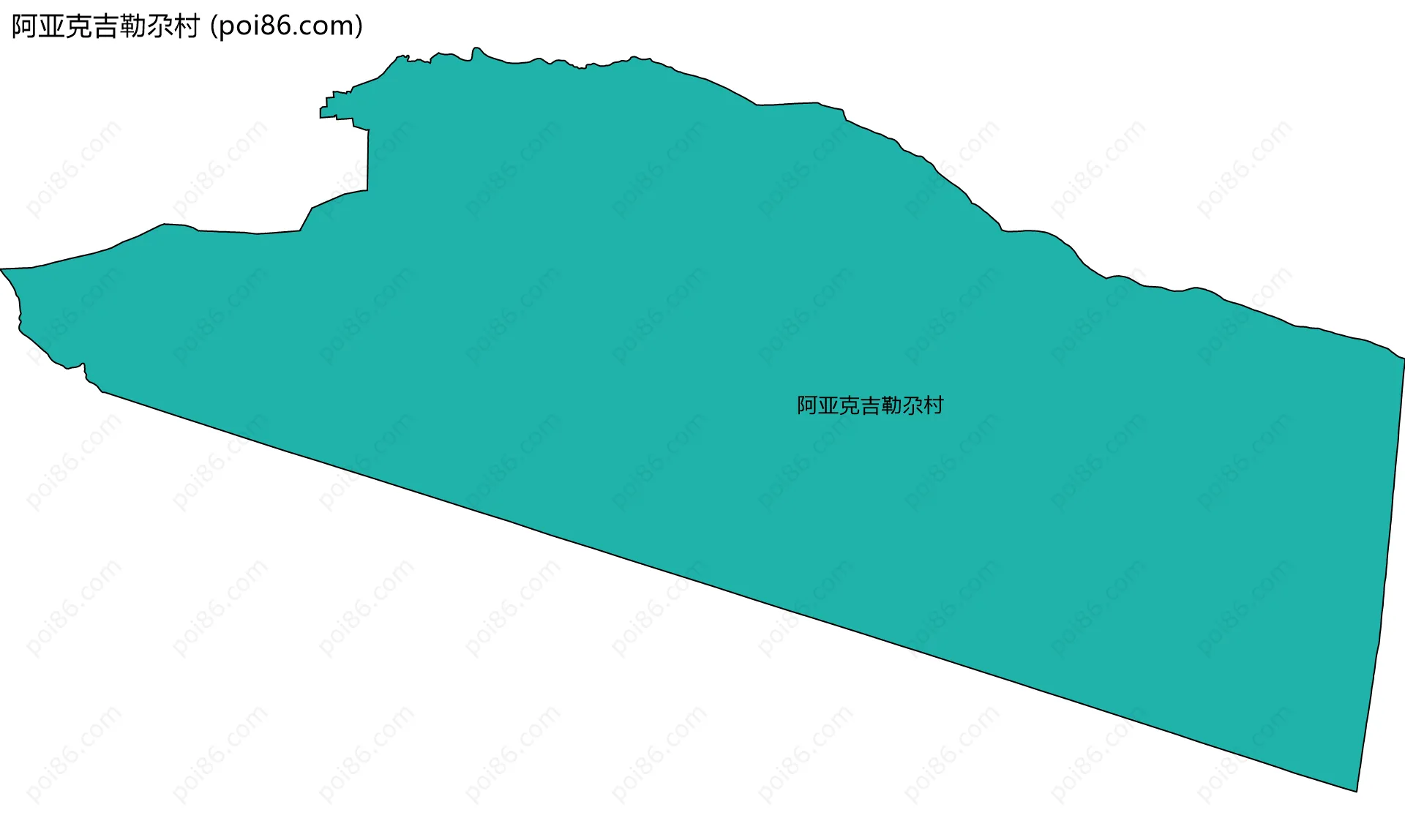 阿亚克吉勒尕村边界地图