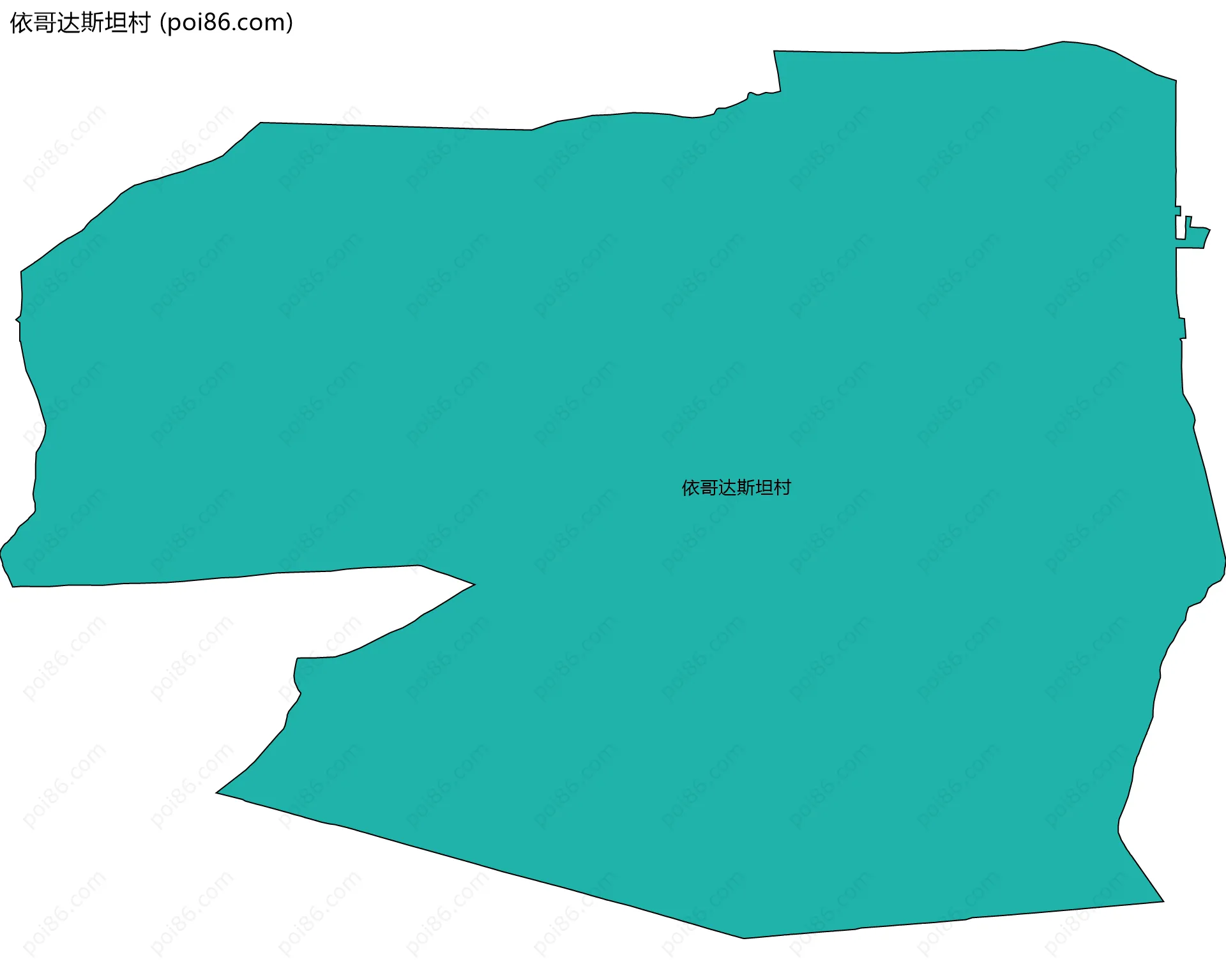 依哥达斯坦村边界地图