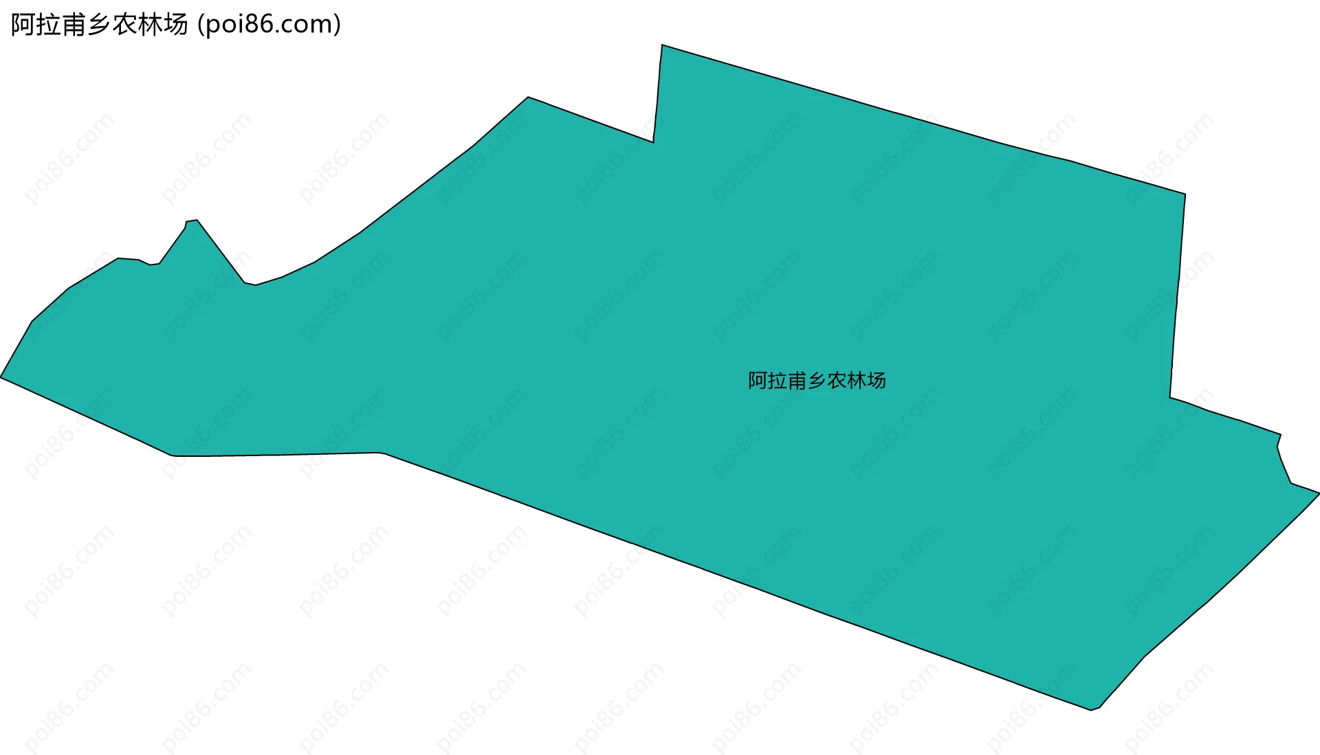 阿拉甫乡农林场边界地图