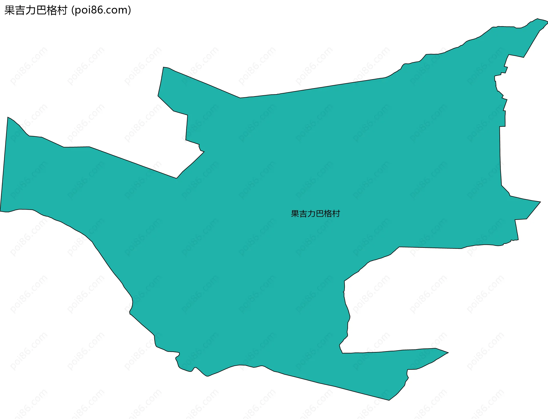 果吉力巴格村边界地图