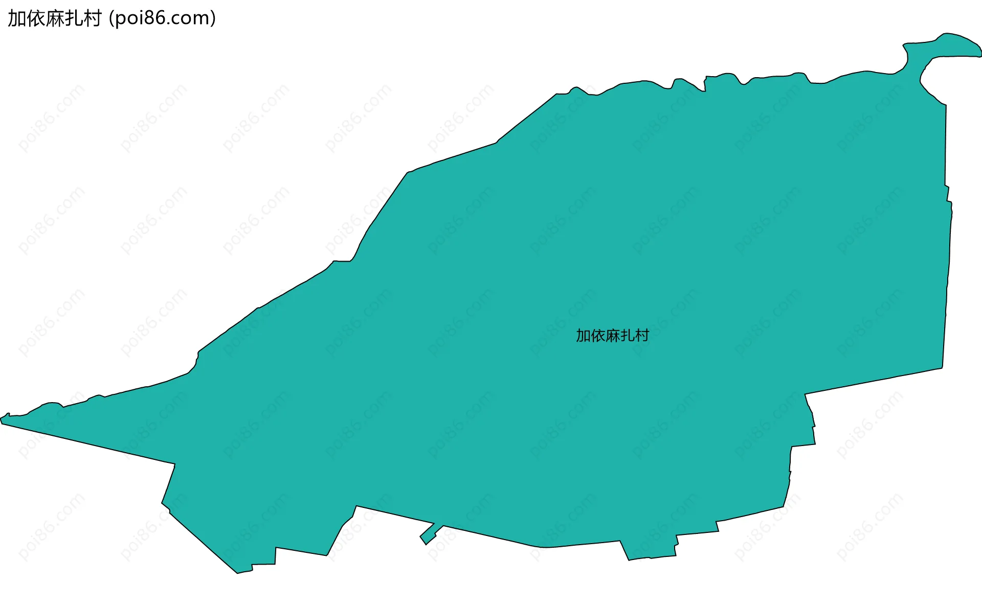 加依麻扎村边界地图