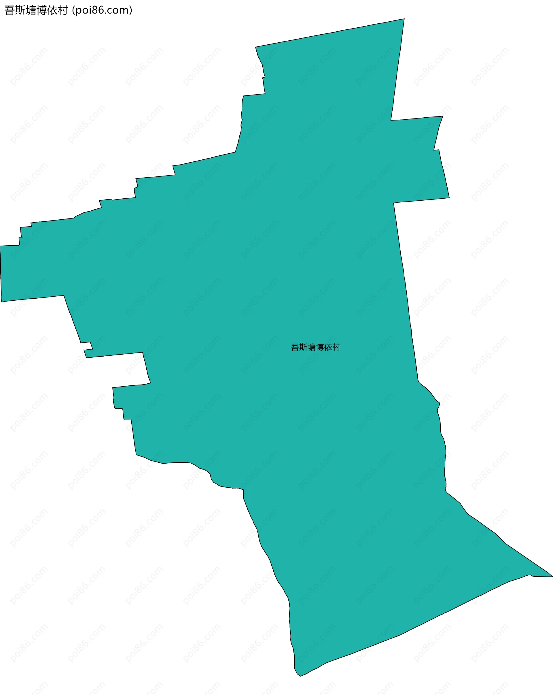 吾斯塘博依村边界地图