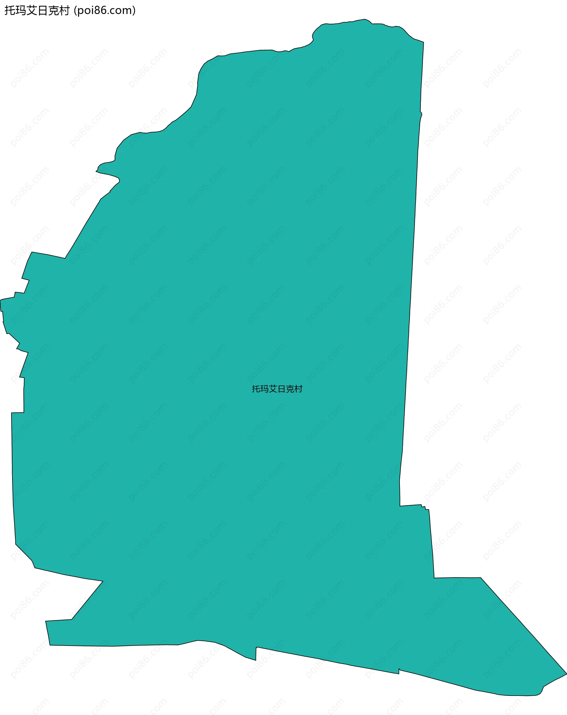 托玛艾日克村边界地图