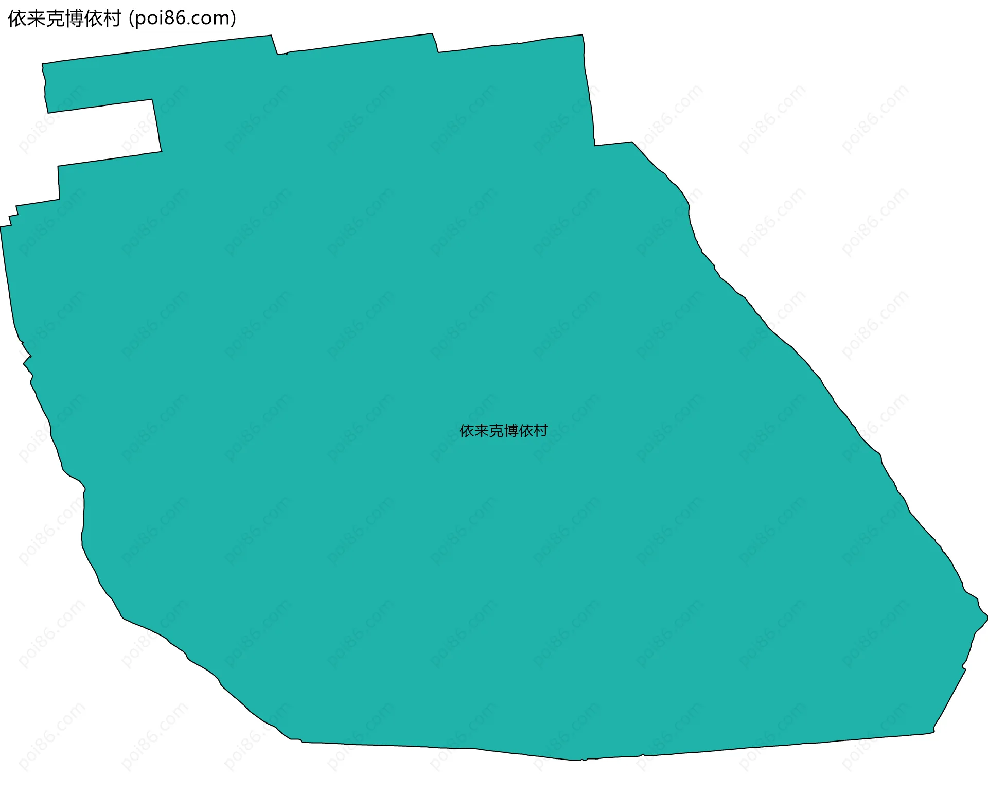 依来克博依村边界地图