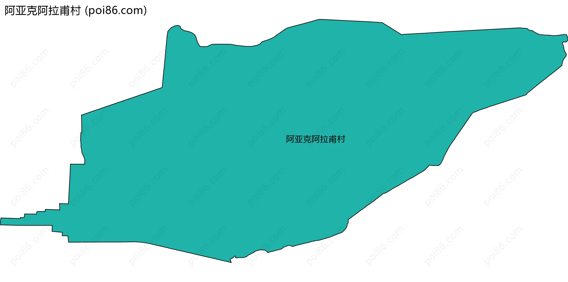 阿亚克阿拉甫村边界地图