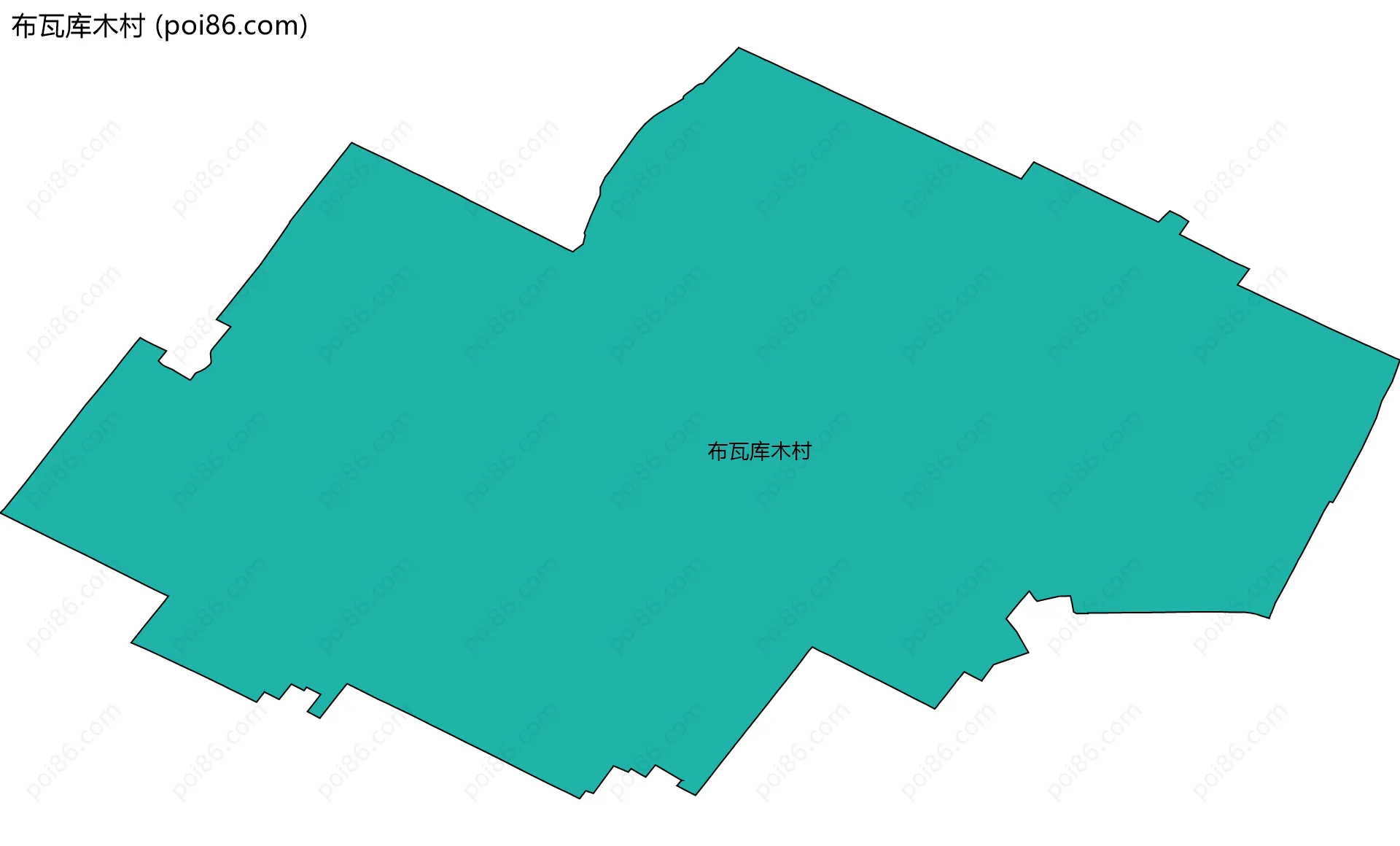 布瓦库木村边界地图