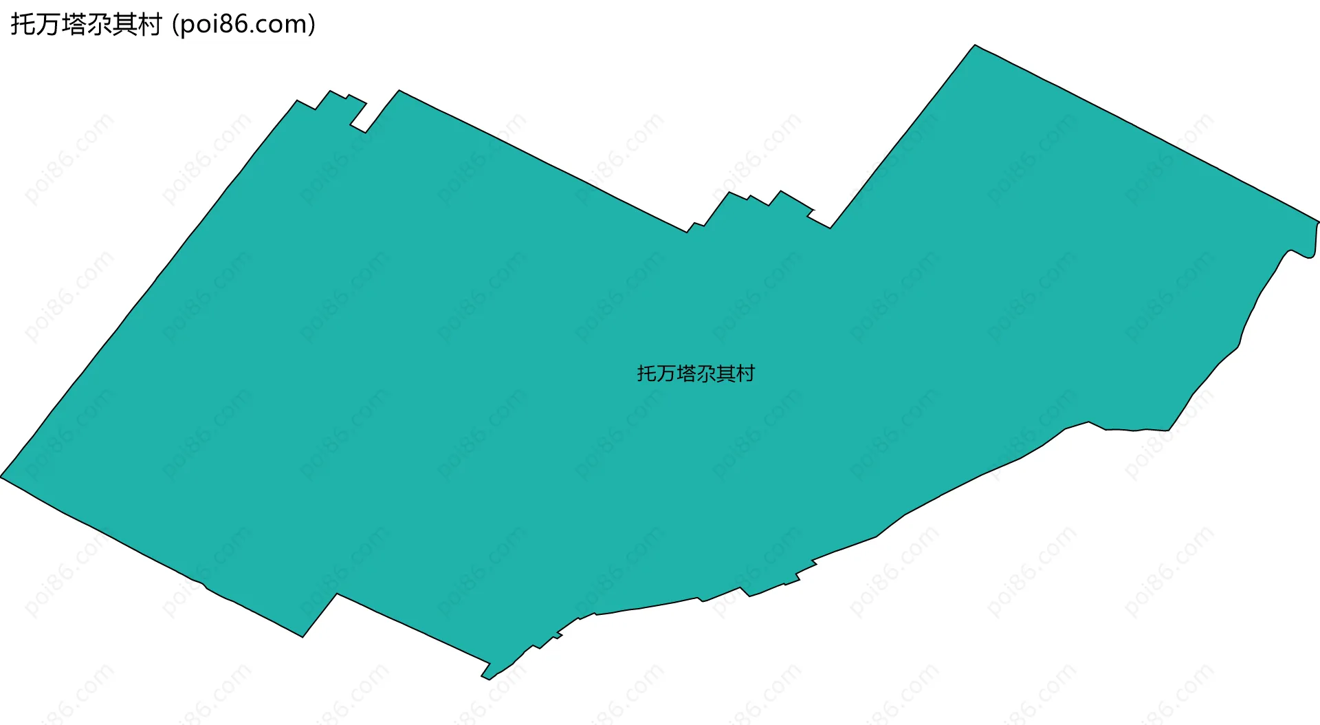 托万塔尕其村边界地图