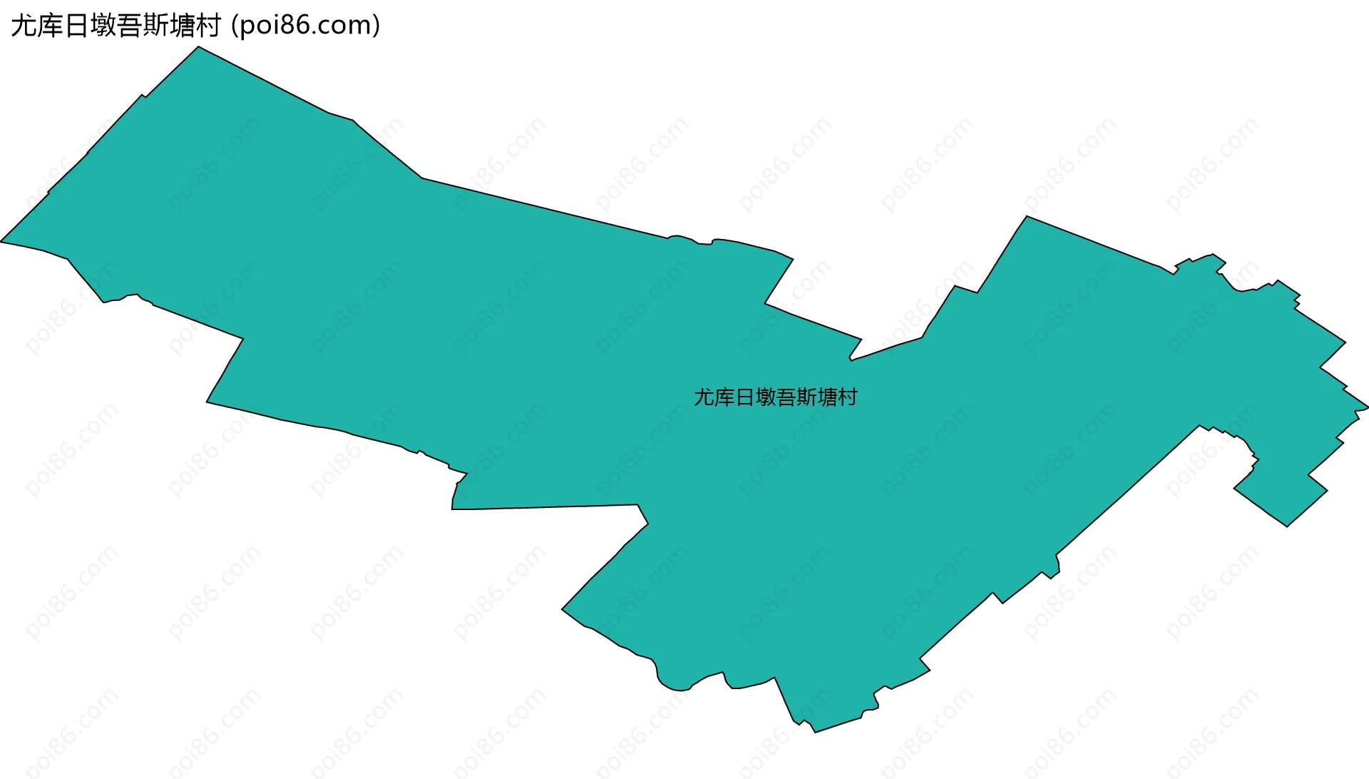 尤库日墩吾斯塘村边界地图