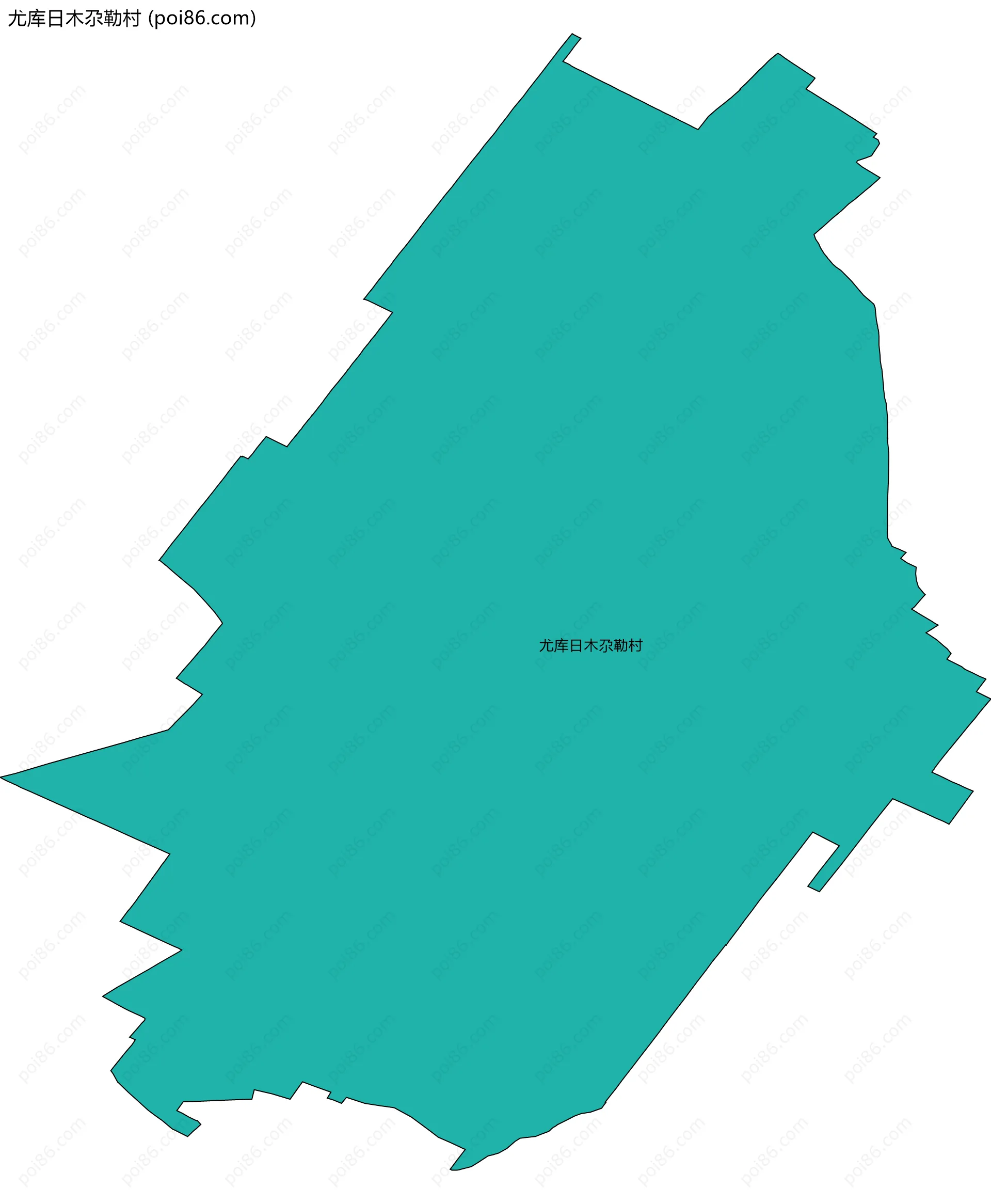 尤库日木尕勒村边界地图