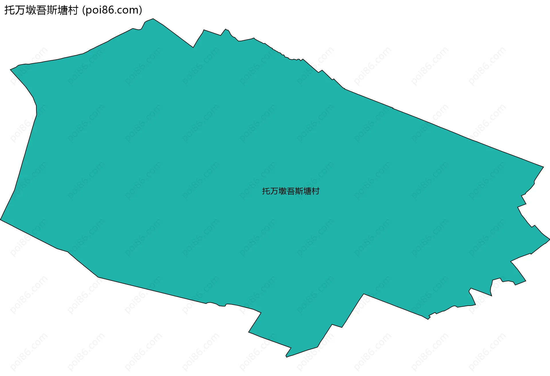 托万墩吾斯塘村边界地图