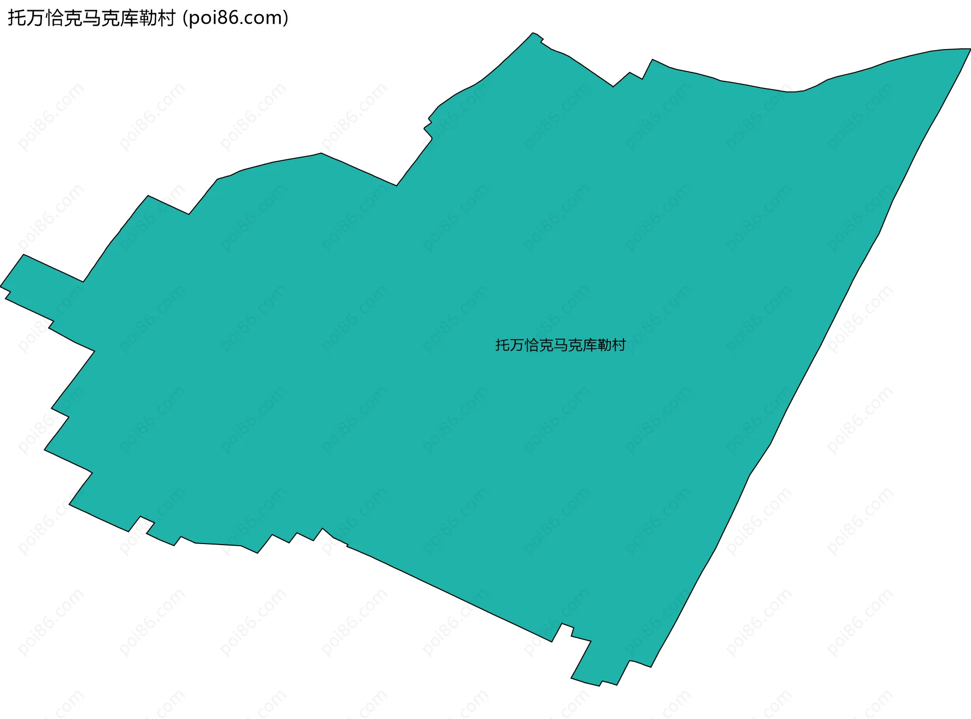 托万恰克马克库勒村边界地图