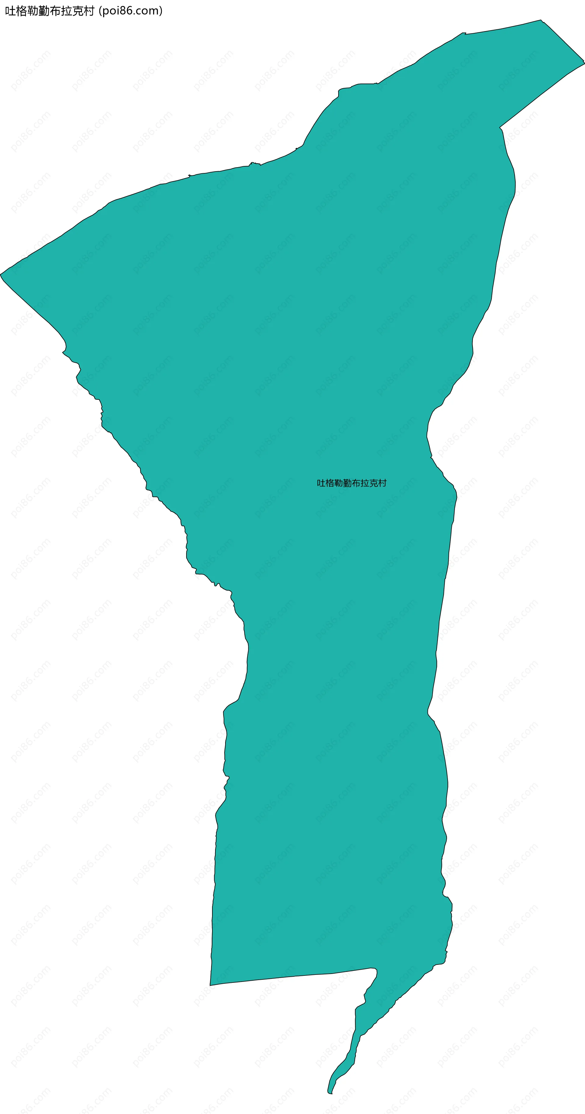 吐格勒勤布拉克村边界地图