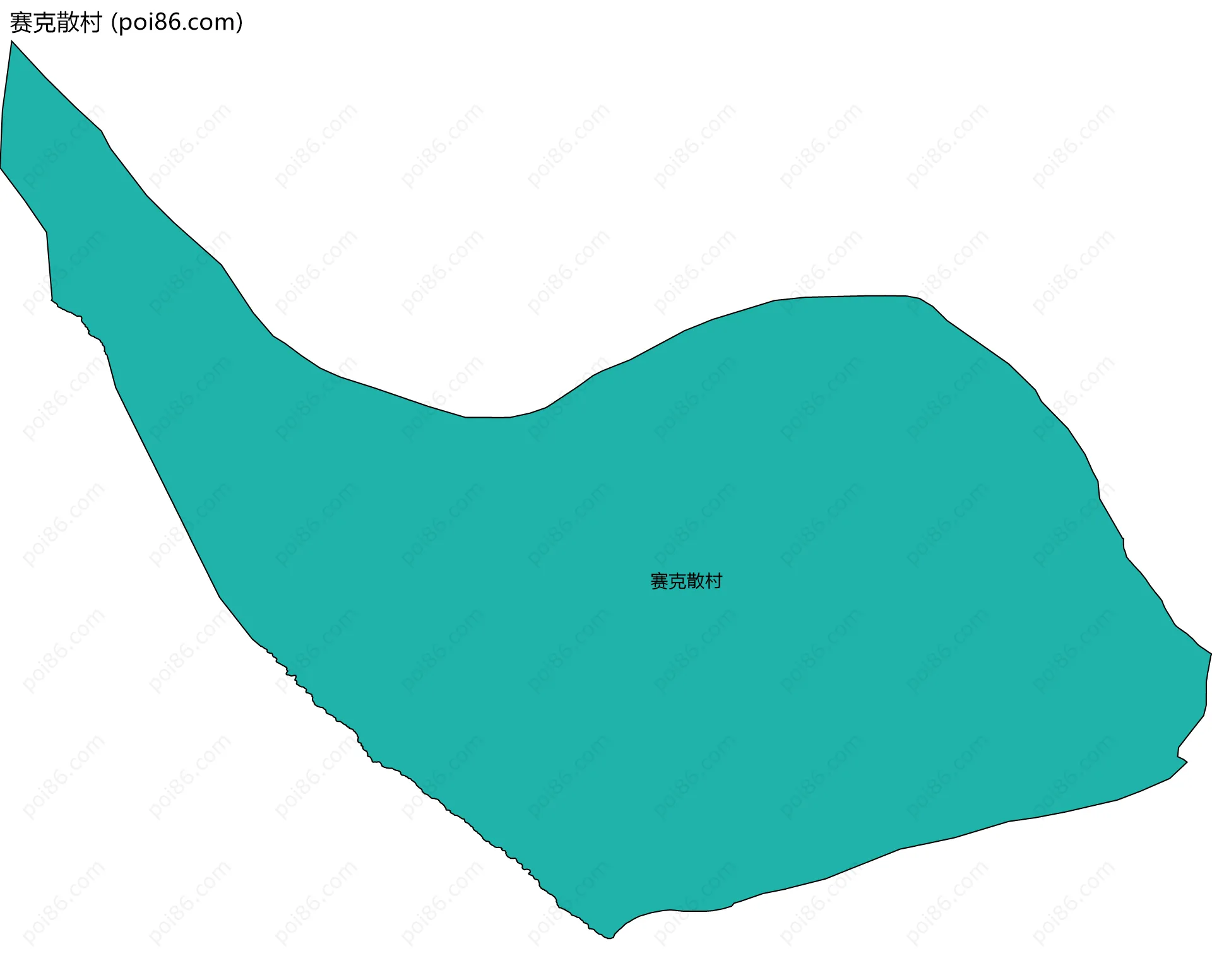 赛克散村边界地图