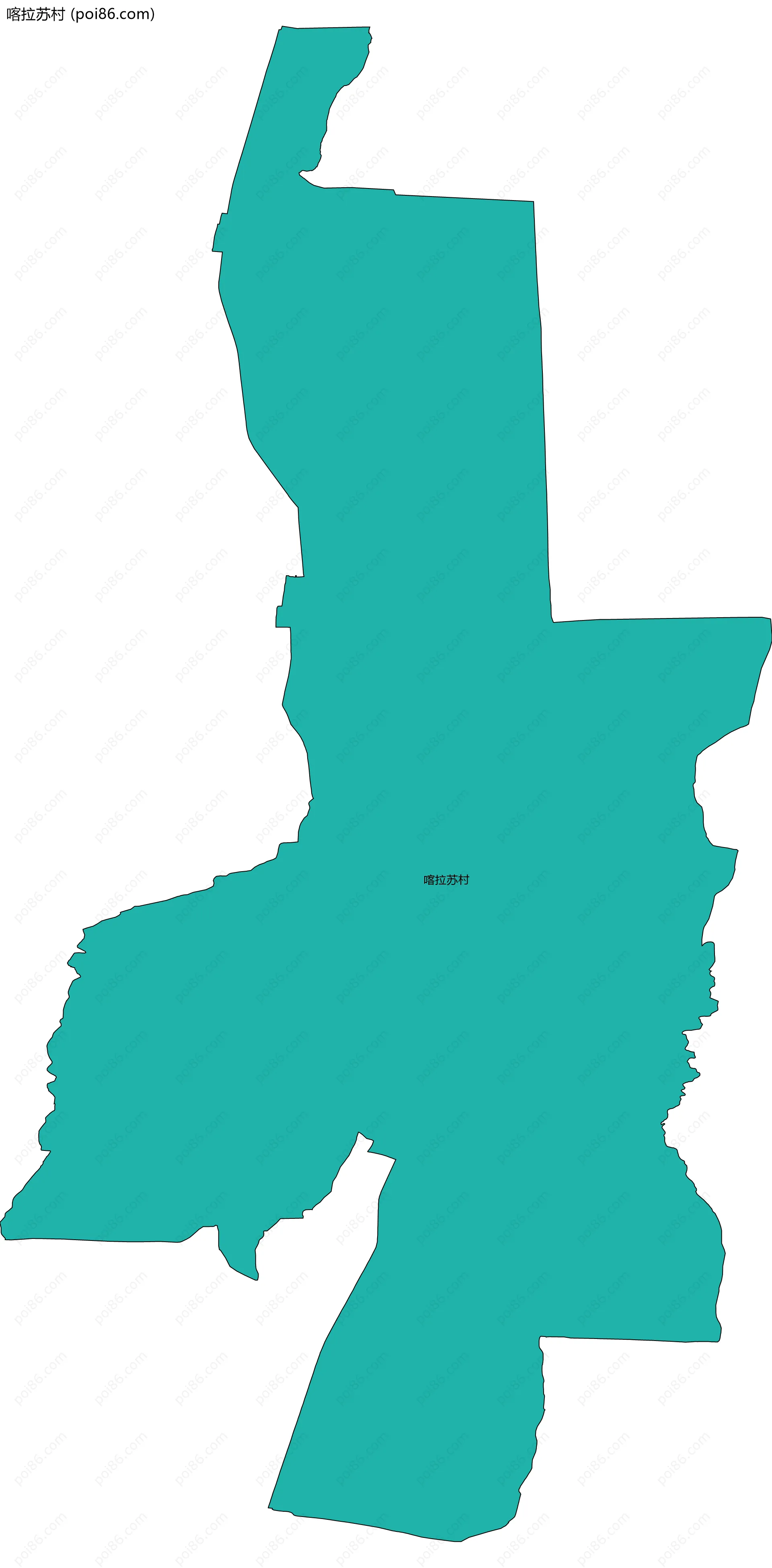 喀拉苏村边界地图