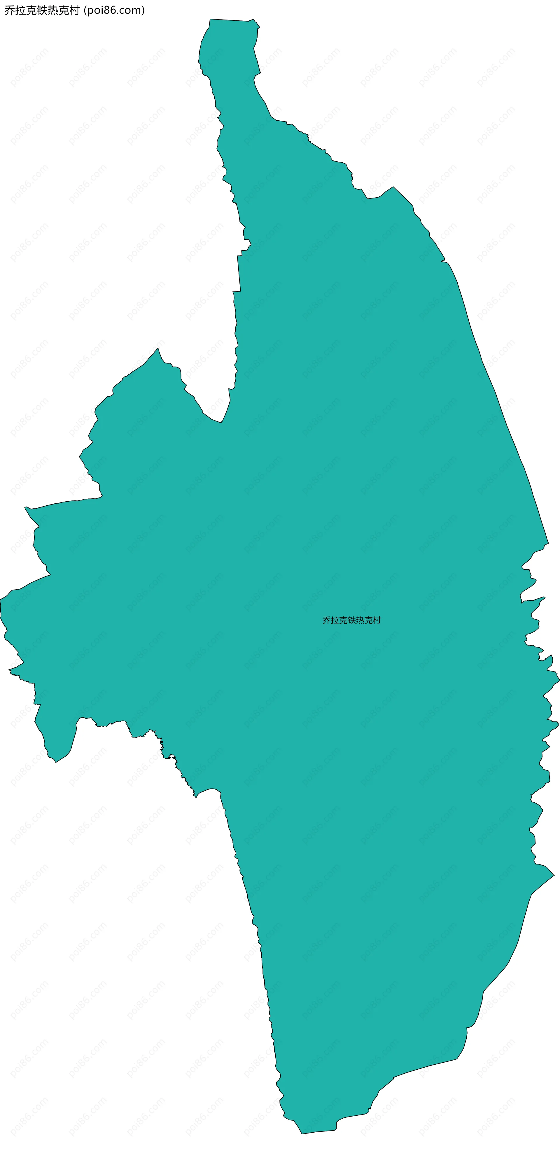 乔拉克铁热克村边界地图