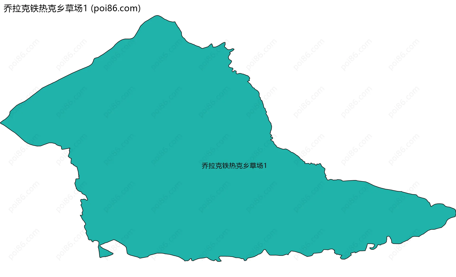 乔拉克铁热克乡草场1边界地图