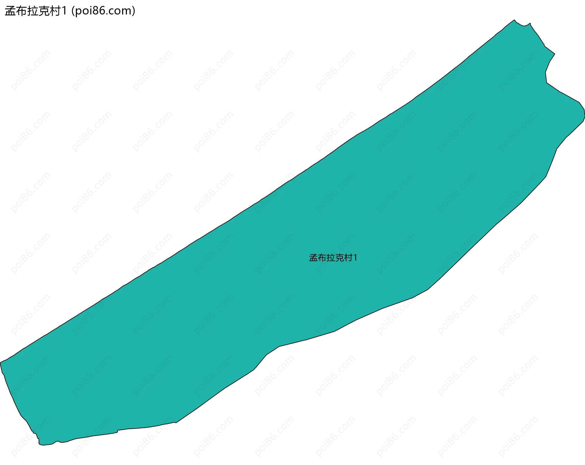 孟布拉克村1边界地图