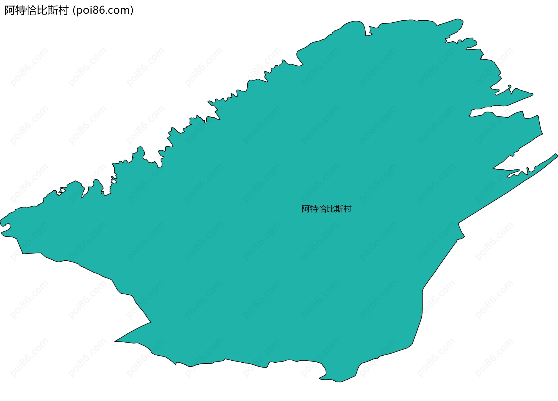阿特恰比斯村边界地图