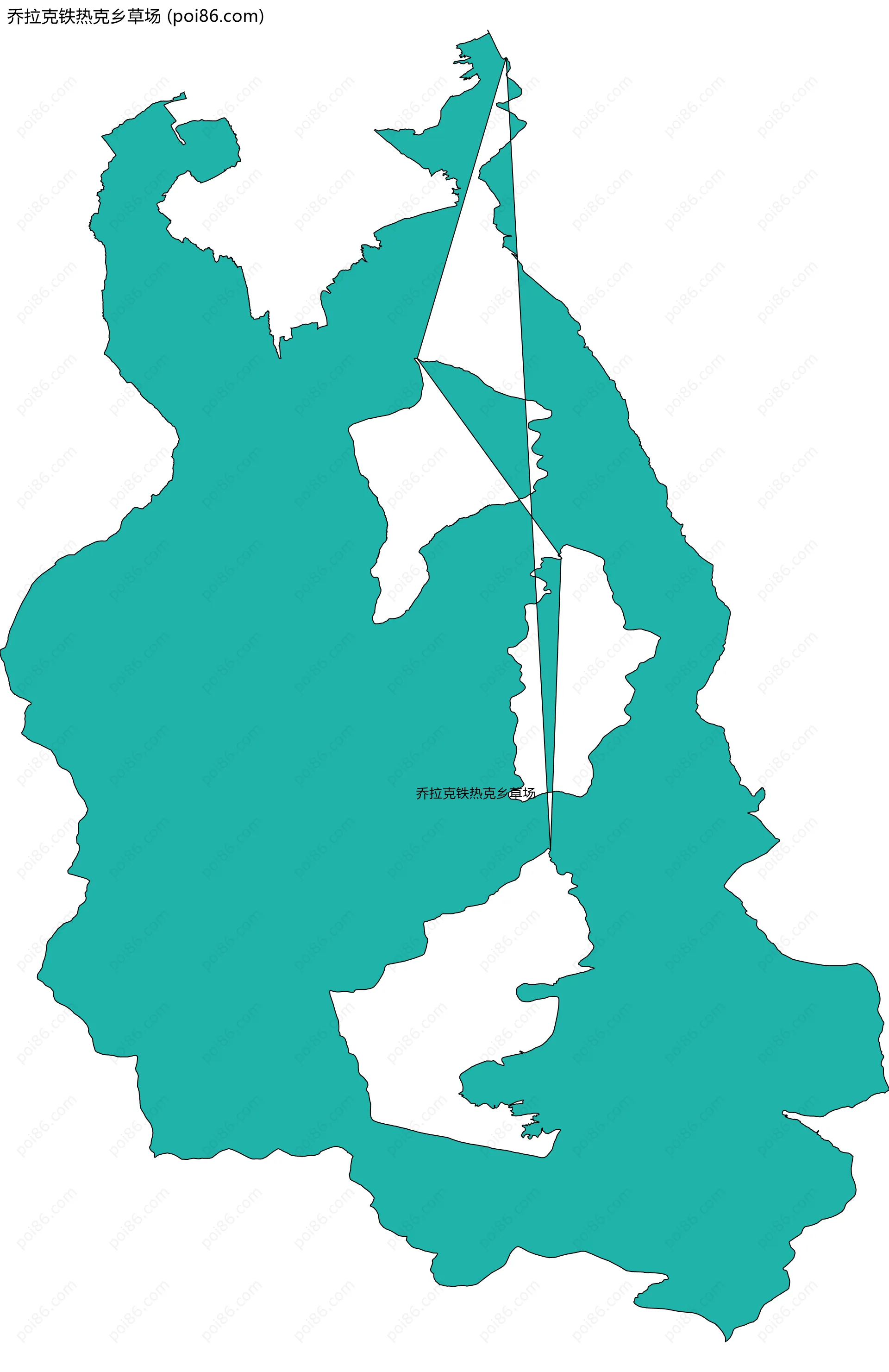 乔拉克铁热克乡草场边界地图