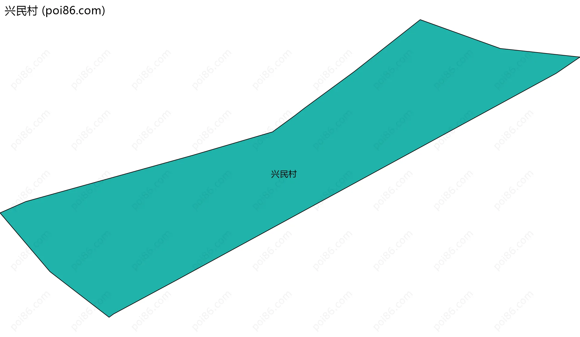 兴民村边界地图