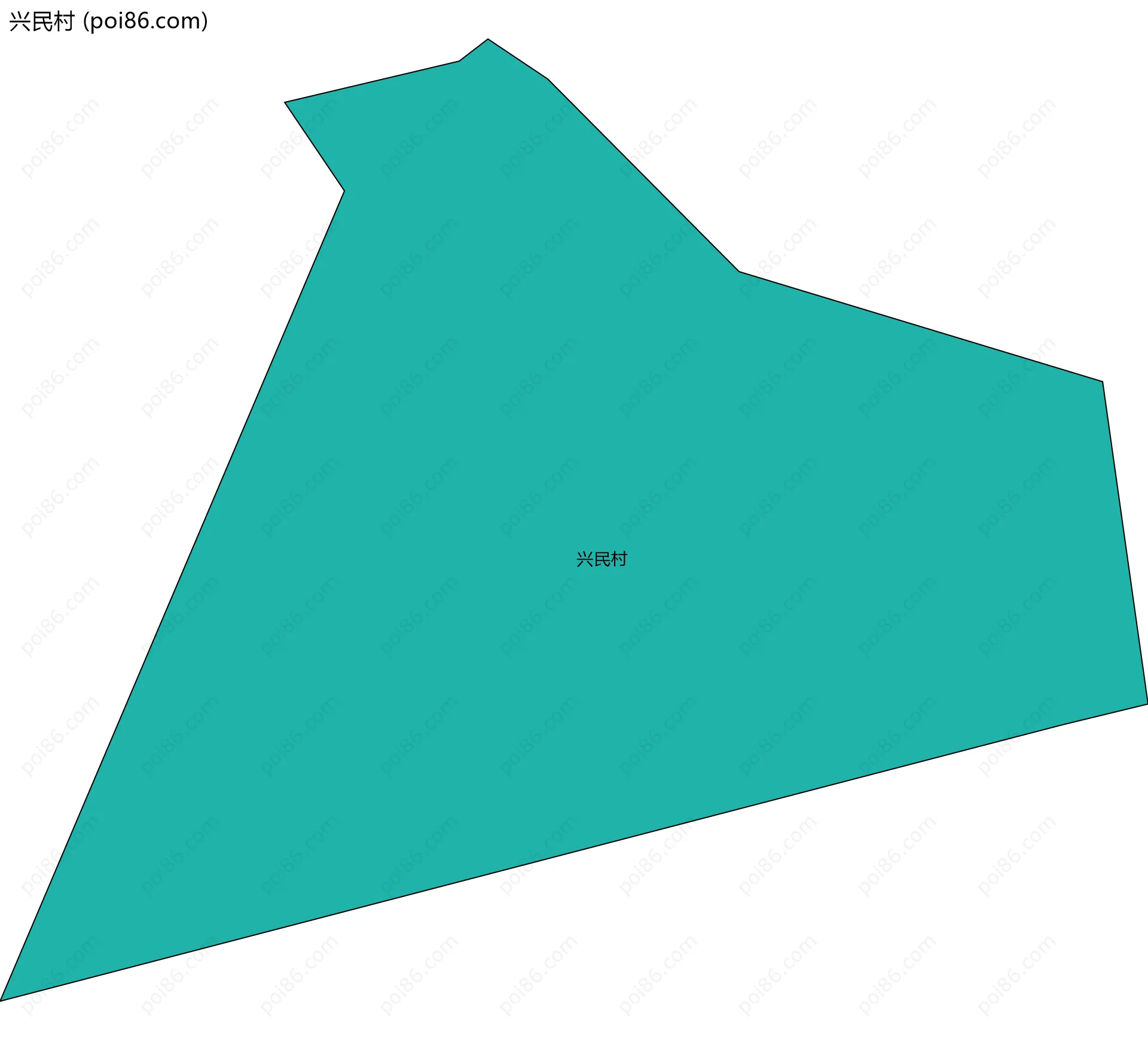 兴民村边界地图