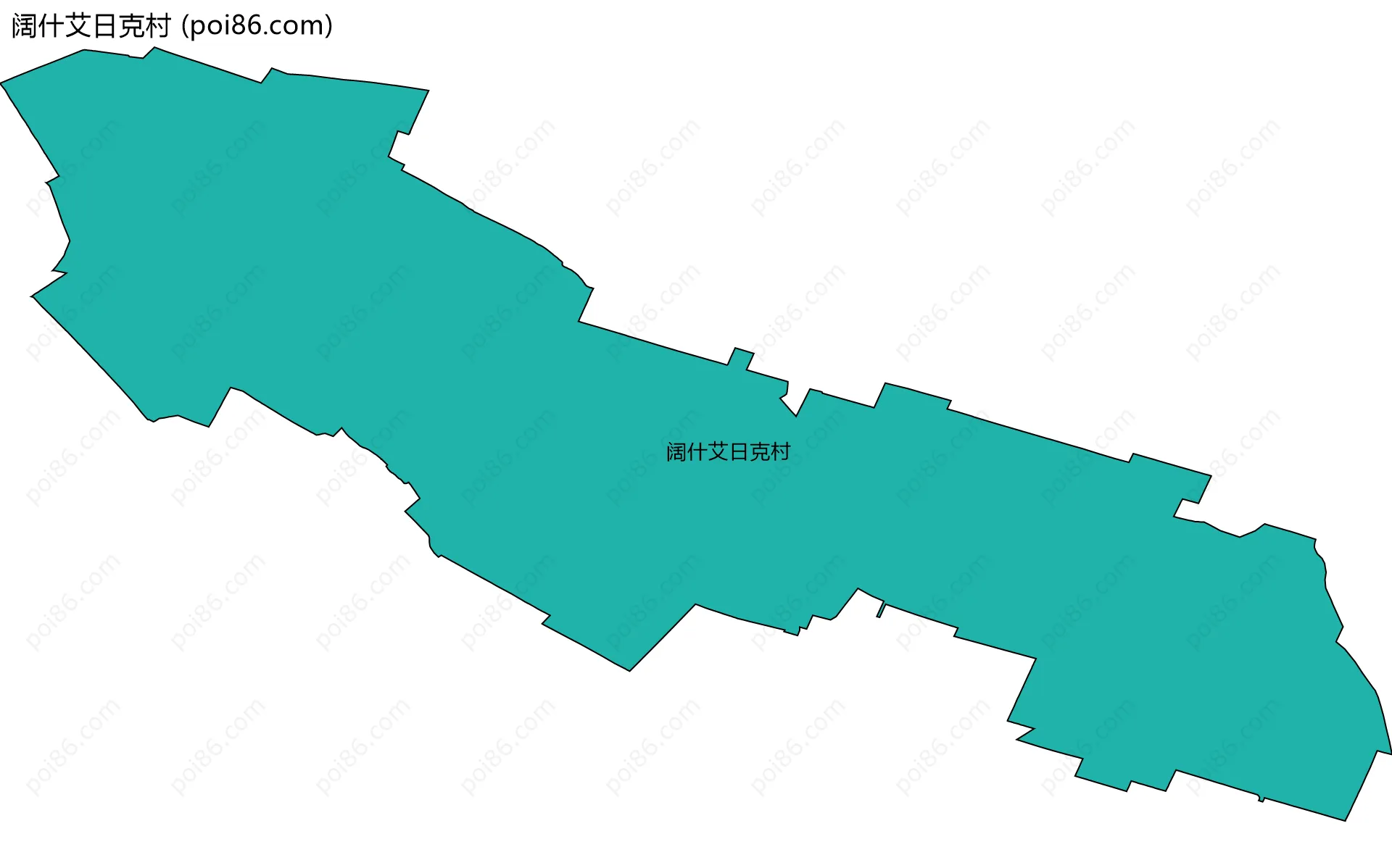 阔什艾日克村边界地图