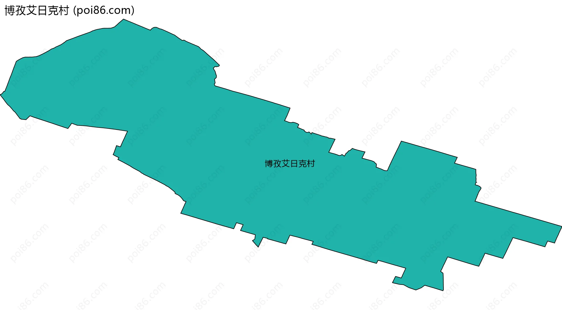 博孜艾日克村边界地图