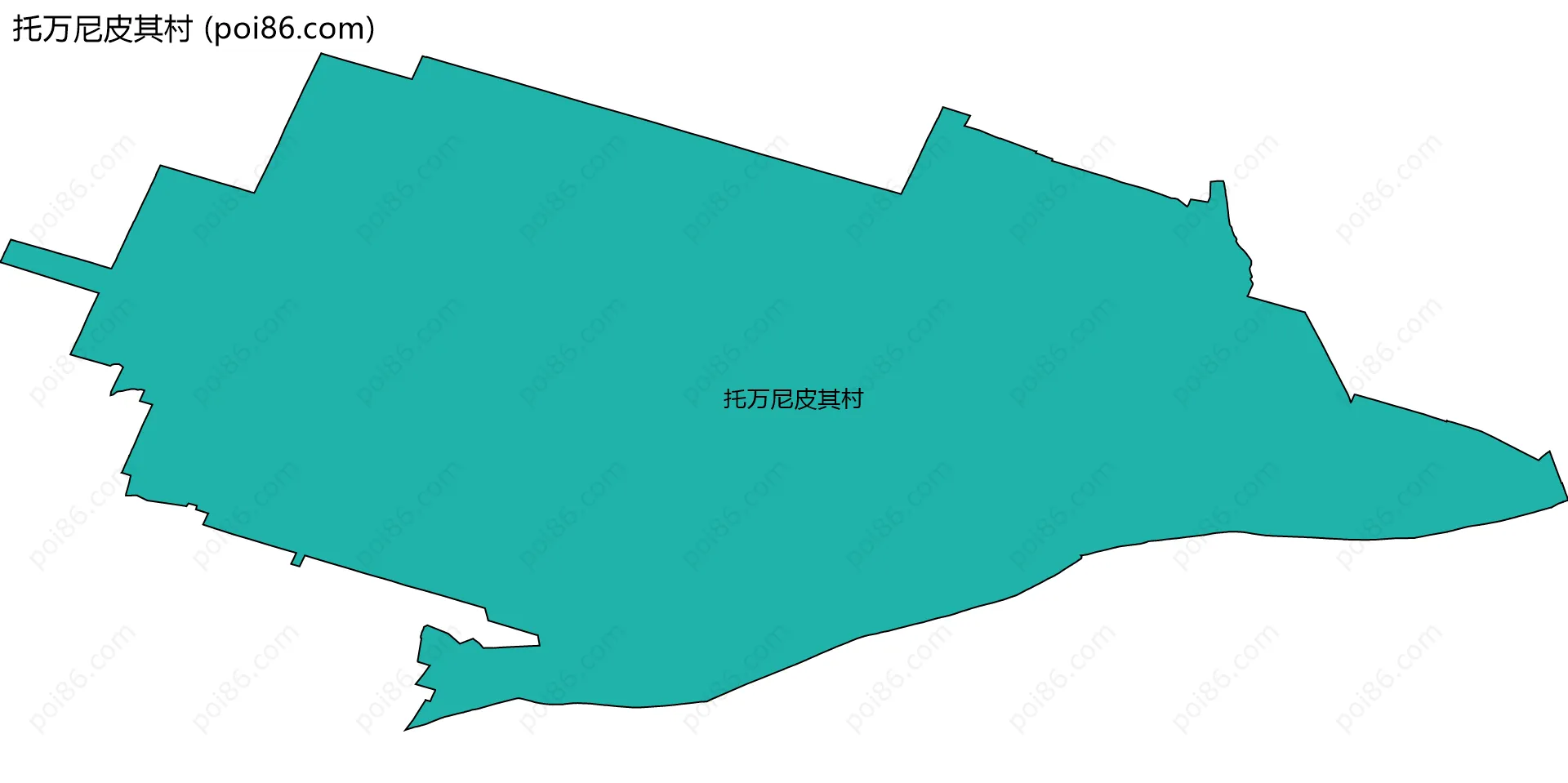 托万尼皮其村边界地图